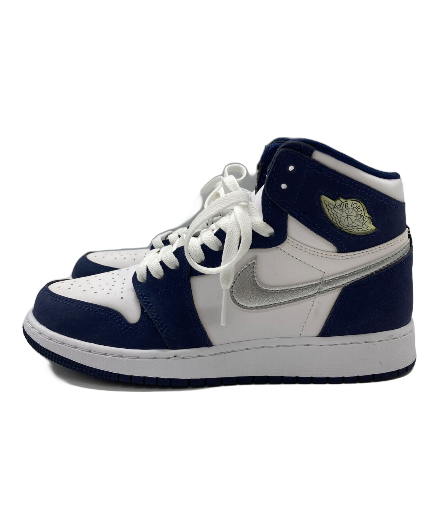 Nike ハイカットスニーカー ホワイト/ブルー/グレー 中古・古着通販】NIKE (ナイキ) ハイカットスニーカー ホワイト