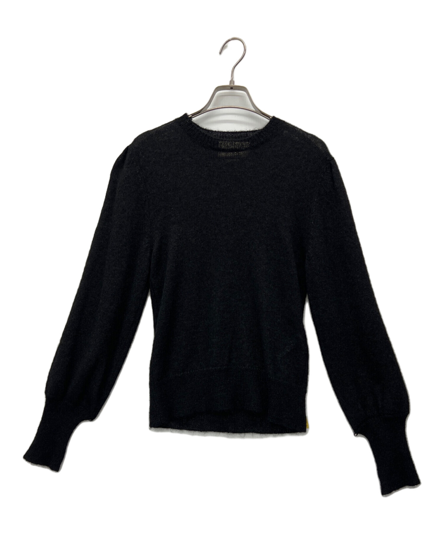 中古・古着通販】GUCCI (グッチ) フェザーカフスニット ブラック