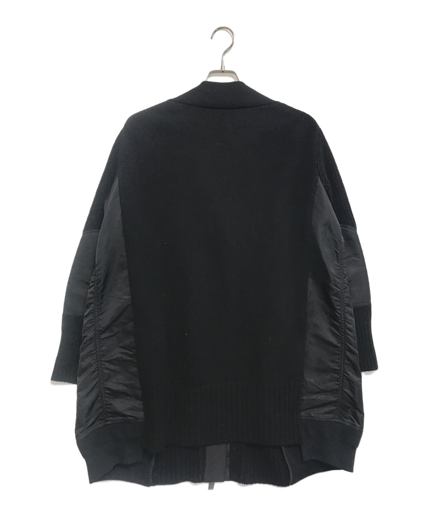 中古・古着通販】sacai (サカイ) ナイロンツイルカーディガン ブラック 