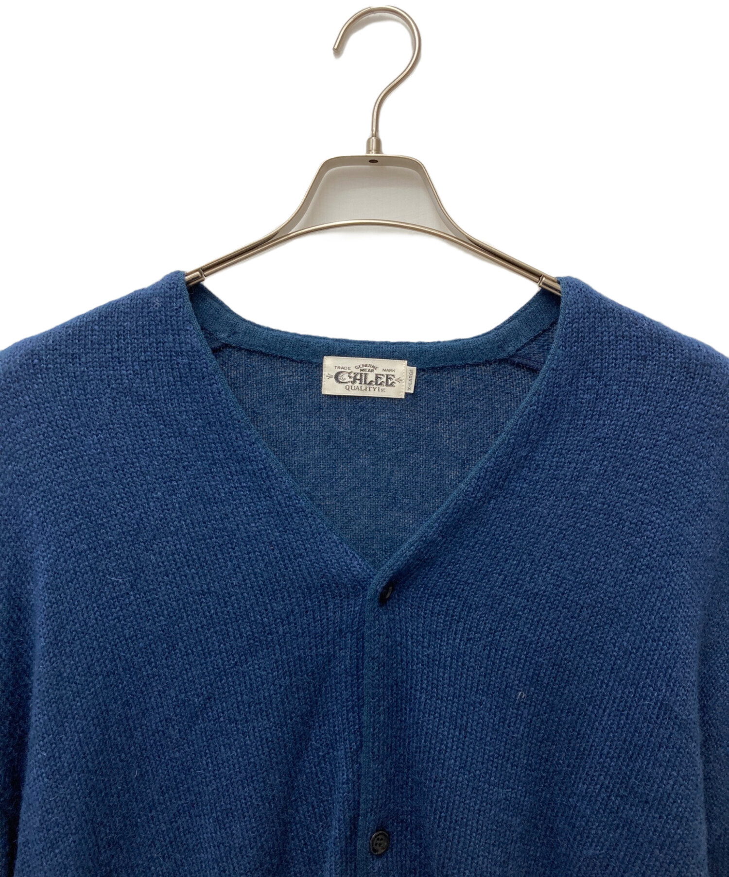 中古・古着通販】CALEE (キャリー) 7 GAUGE MOHAIR CARDIGAN ネイビー 