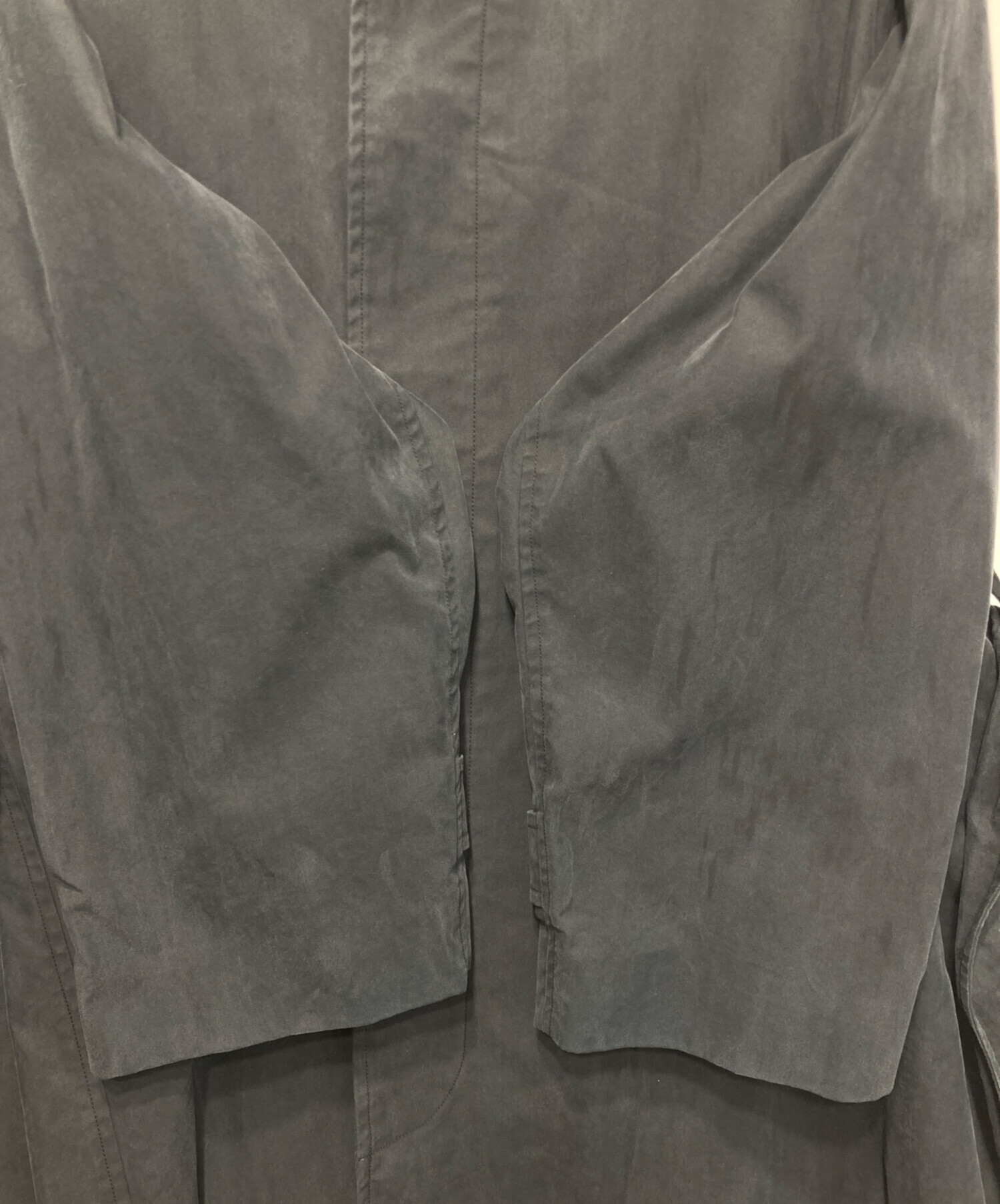 中古・古着通販】LE (エルイー) C/Pギャババルカラーコート ブラック