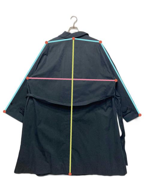 中古・古着通販】LE (エルイー) C/Pギャババルカラーコート ブラック