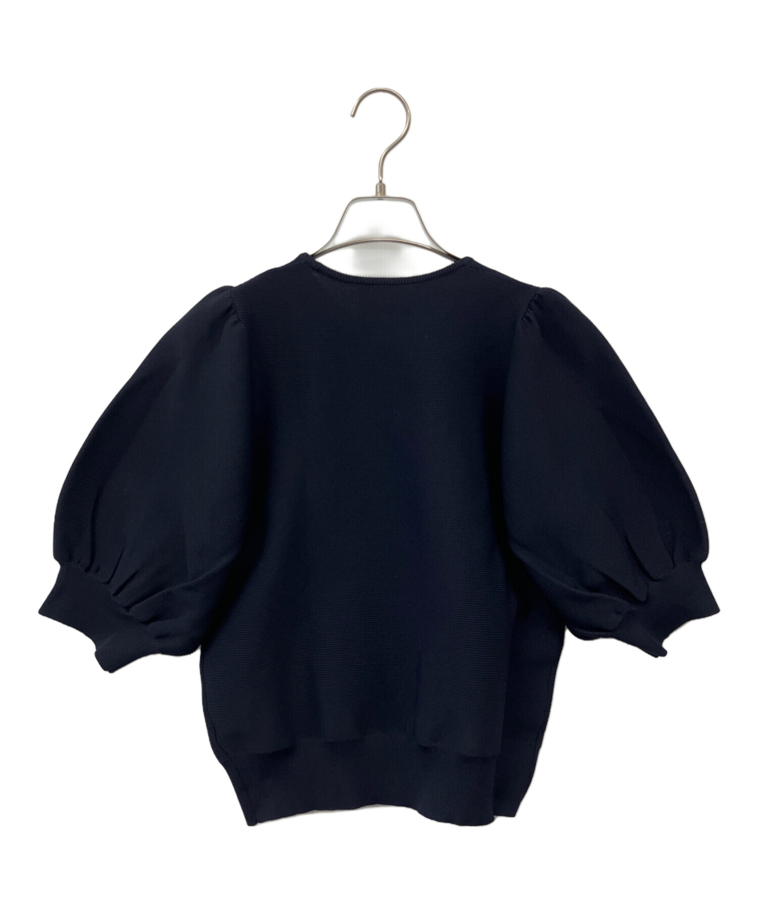 UNITED ARROWS パフスリーブ ニット ※ネイビー 中古・古着通販】UNITED ARROWS (ユナイテッドアローズ) パフスリーブ