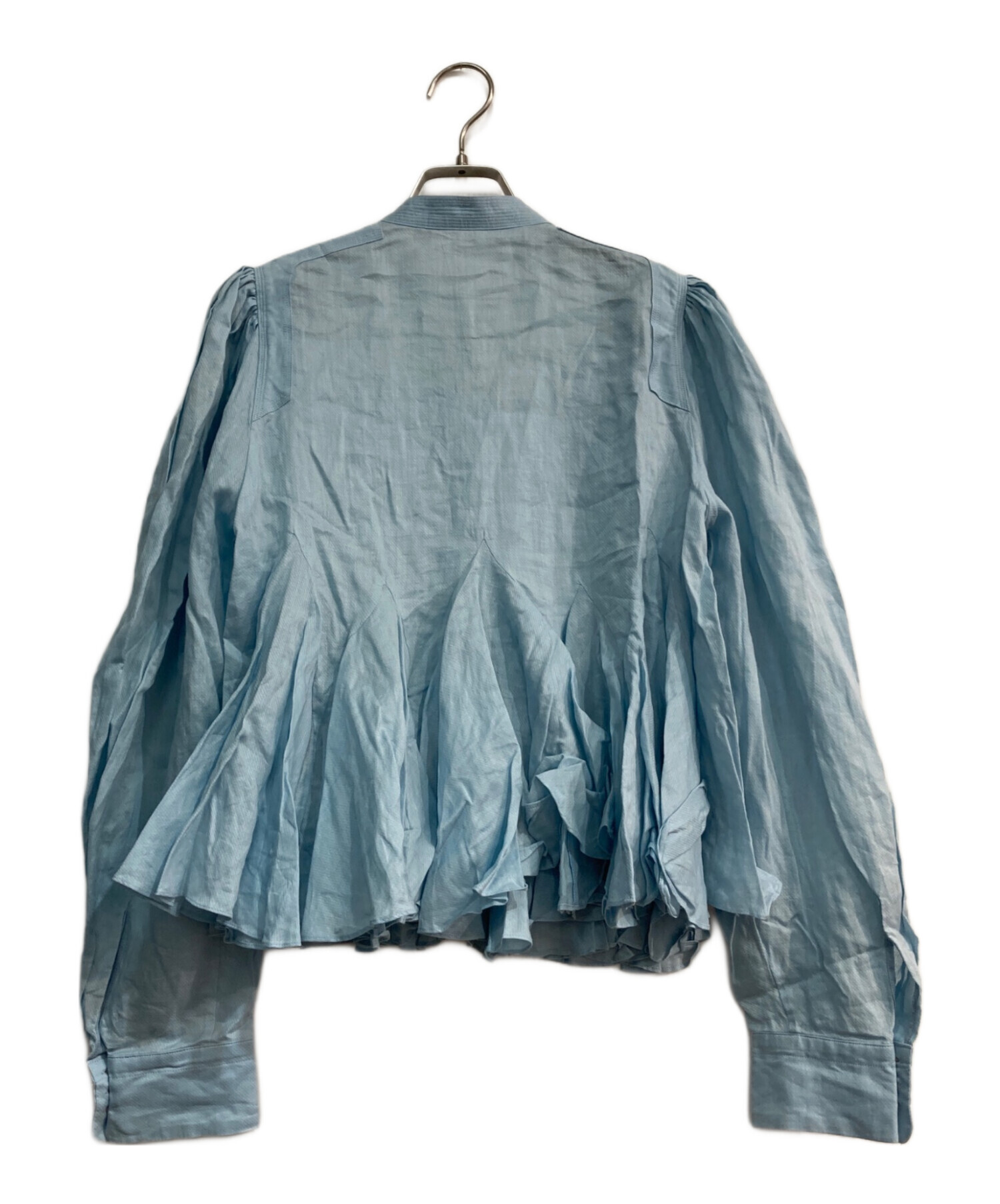 カオス chaos Confusion Silence フリフリブラウス 水色 カオス chaos Confusion Silence フリフリブラウス 水色 - メルカリ