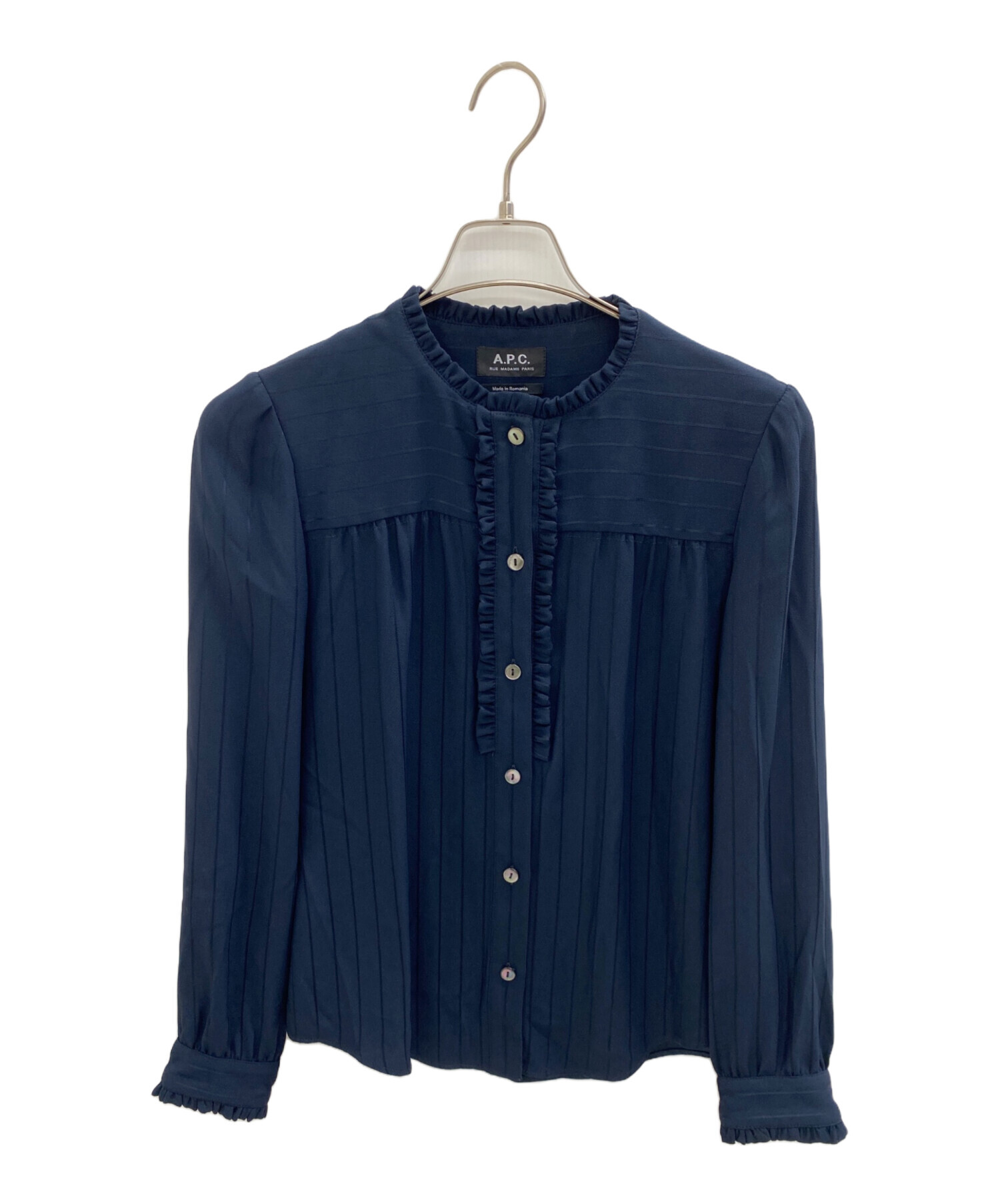 中古・古着通販】A.P.C. (アーペーセー) ブラウス ネイビー サイズ:36 