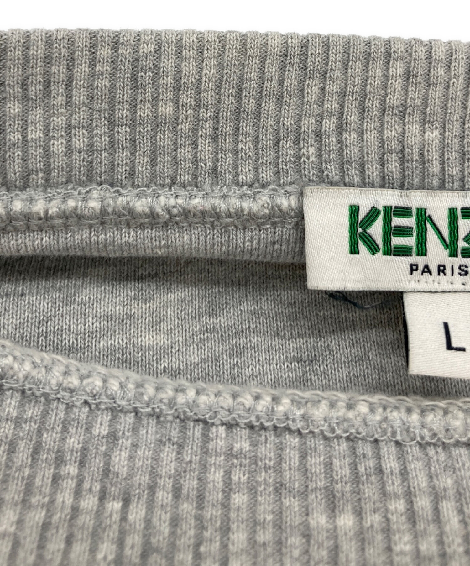 中古・古着通販】KENZO (ケンゾー) ロゴスウェット グレー サイズ:L