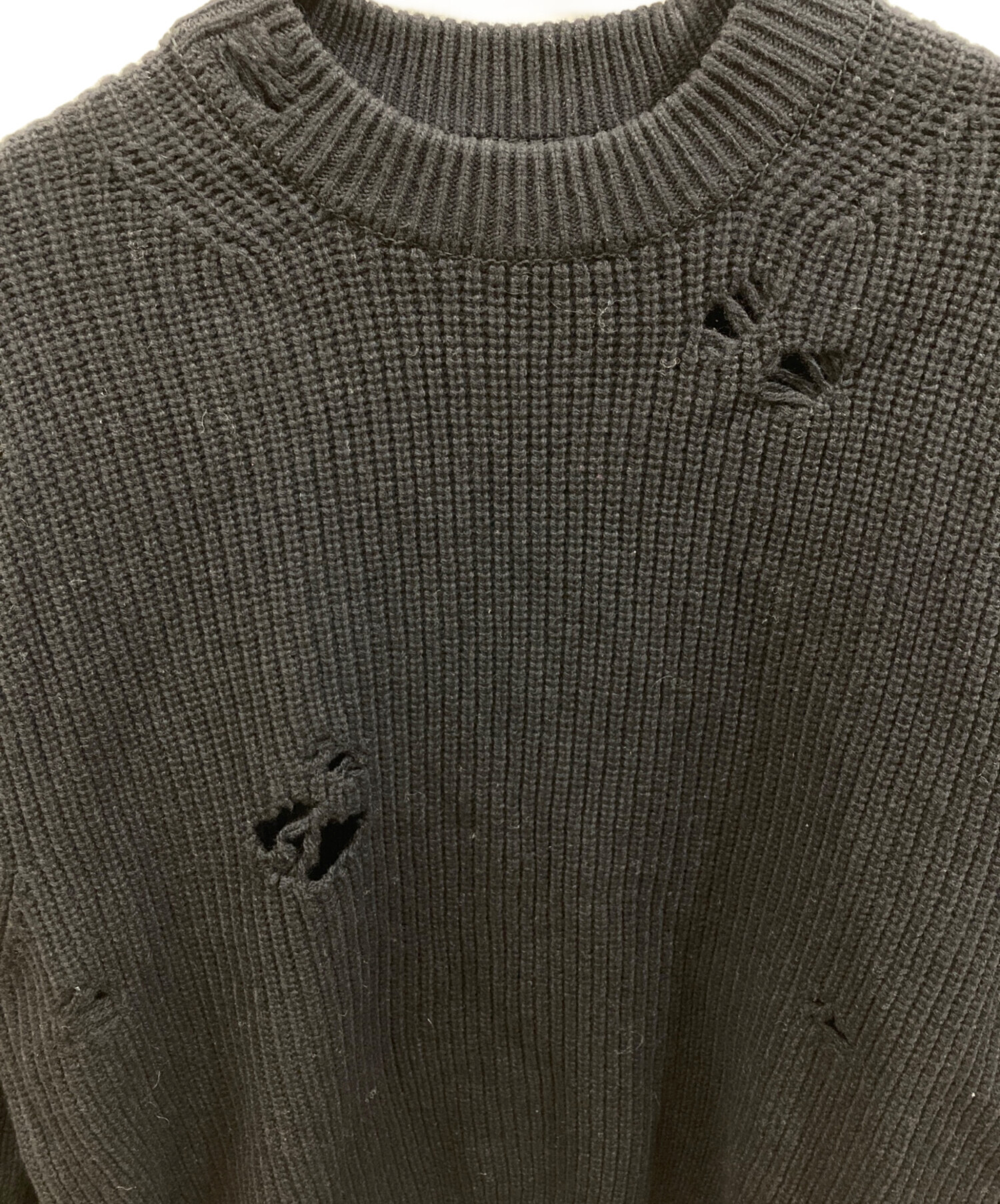 中古・古着通販】ssstein (シュタイン) MILLED DAMAGE KNIT LS 