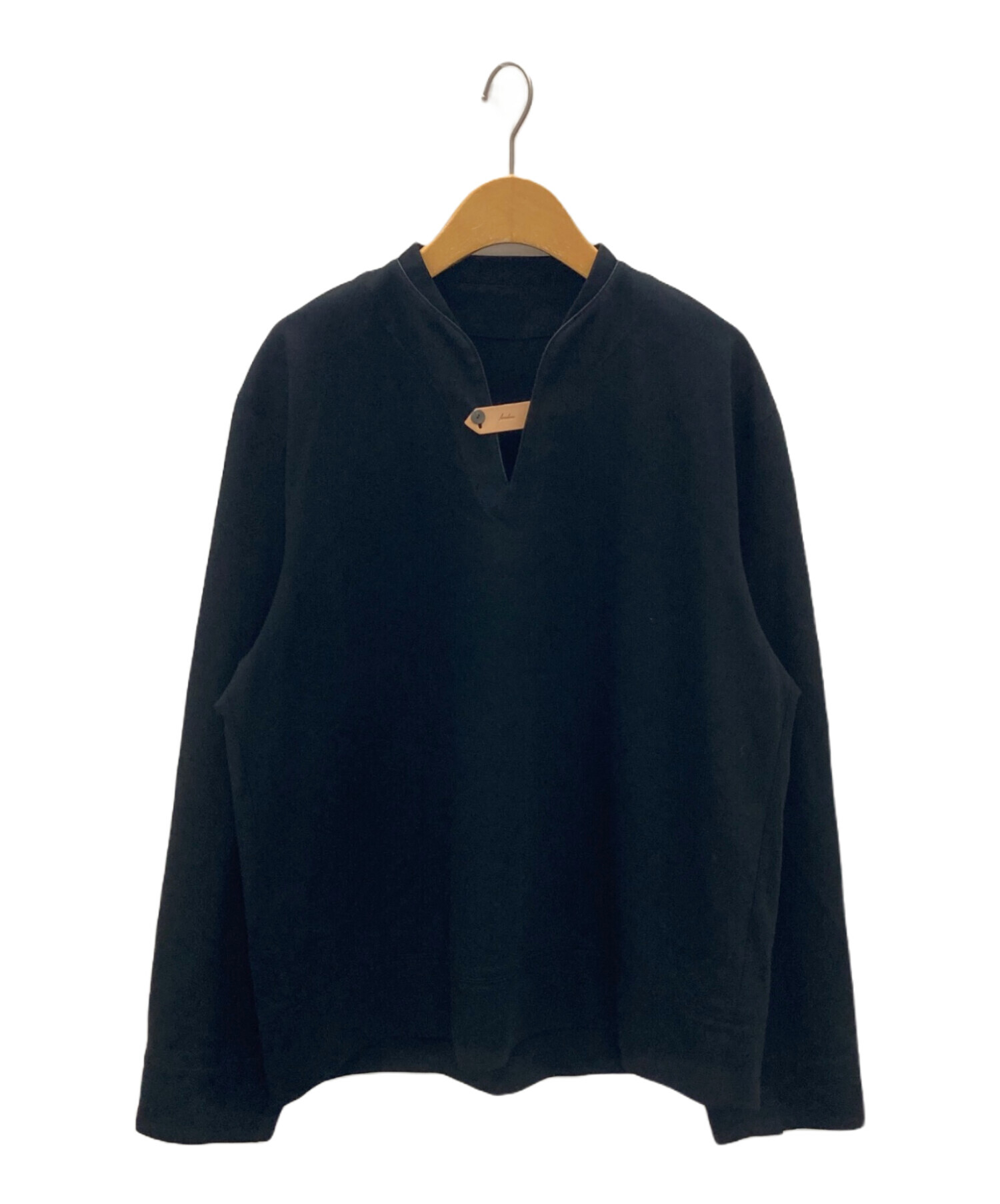 中古・古着通販】IRENISA (イレニサ) PULL OVER SHIRT WITH LEATHER