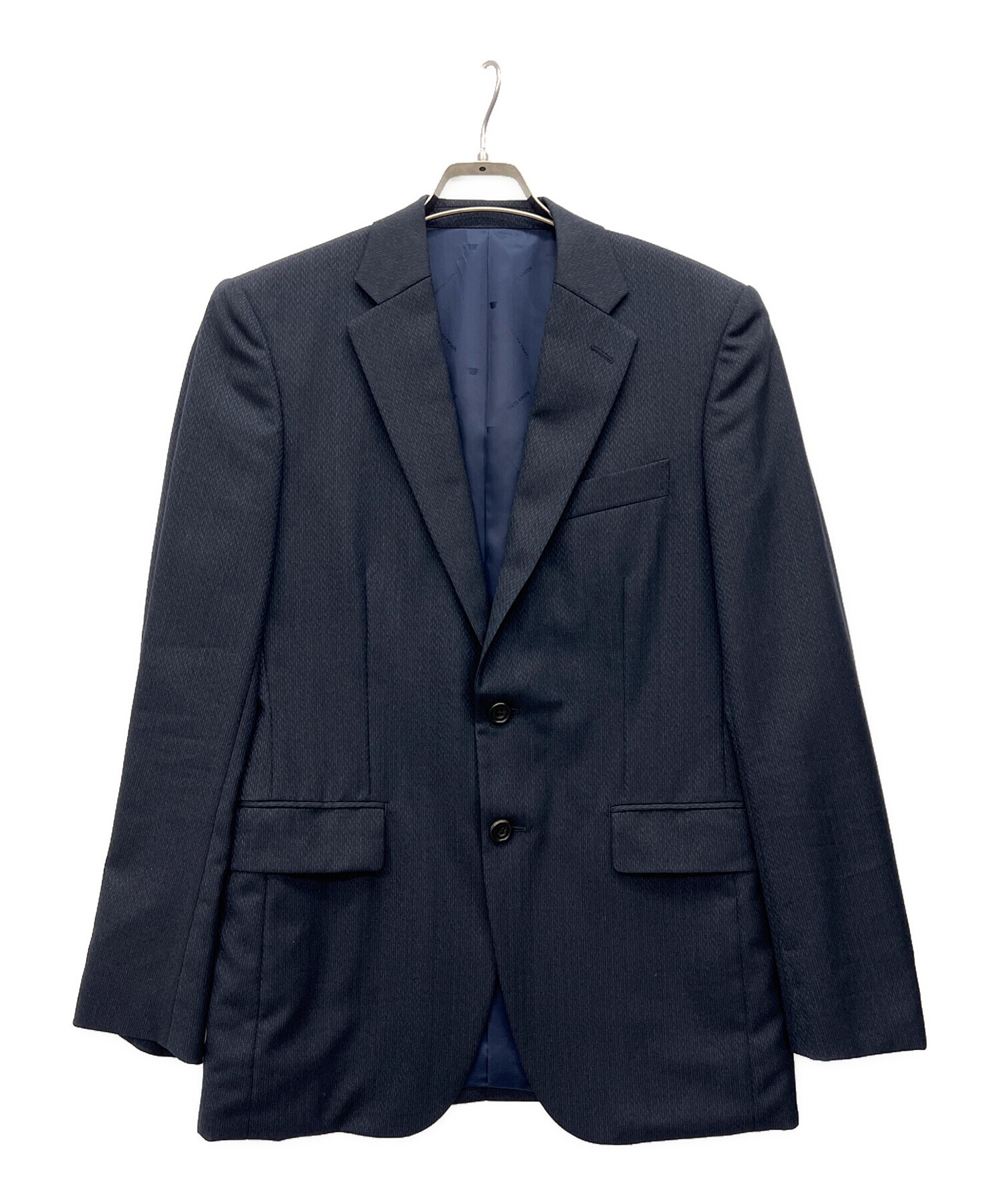 中古・古着通販】TAKEO KIKUCHI (タケオキクチ) 矢絣スーツ ネイビー