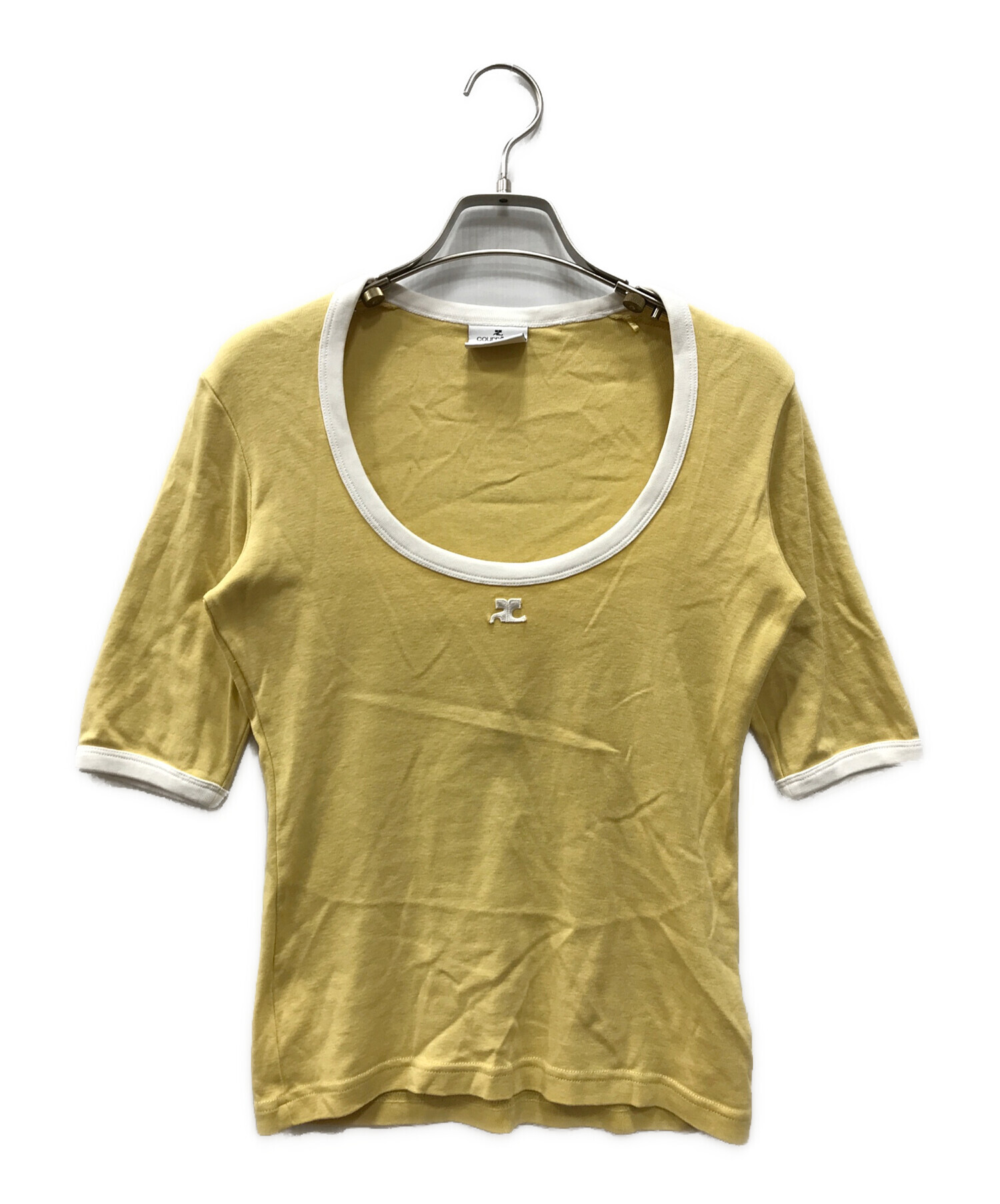 中古・古着通販】courreges (クレージュ) Holistic Contrast T-Shirt
