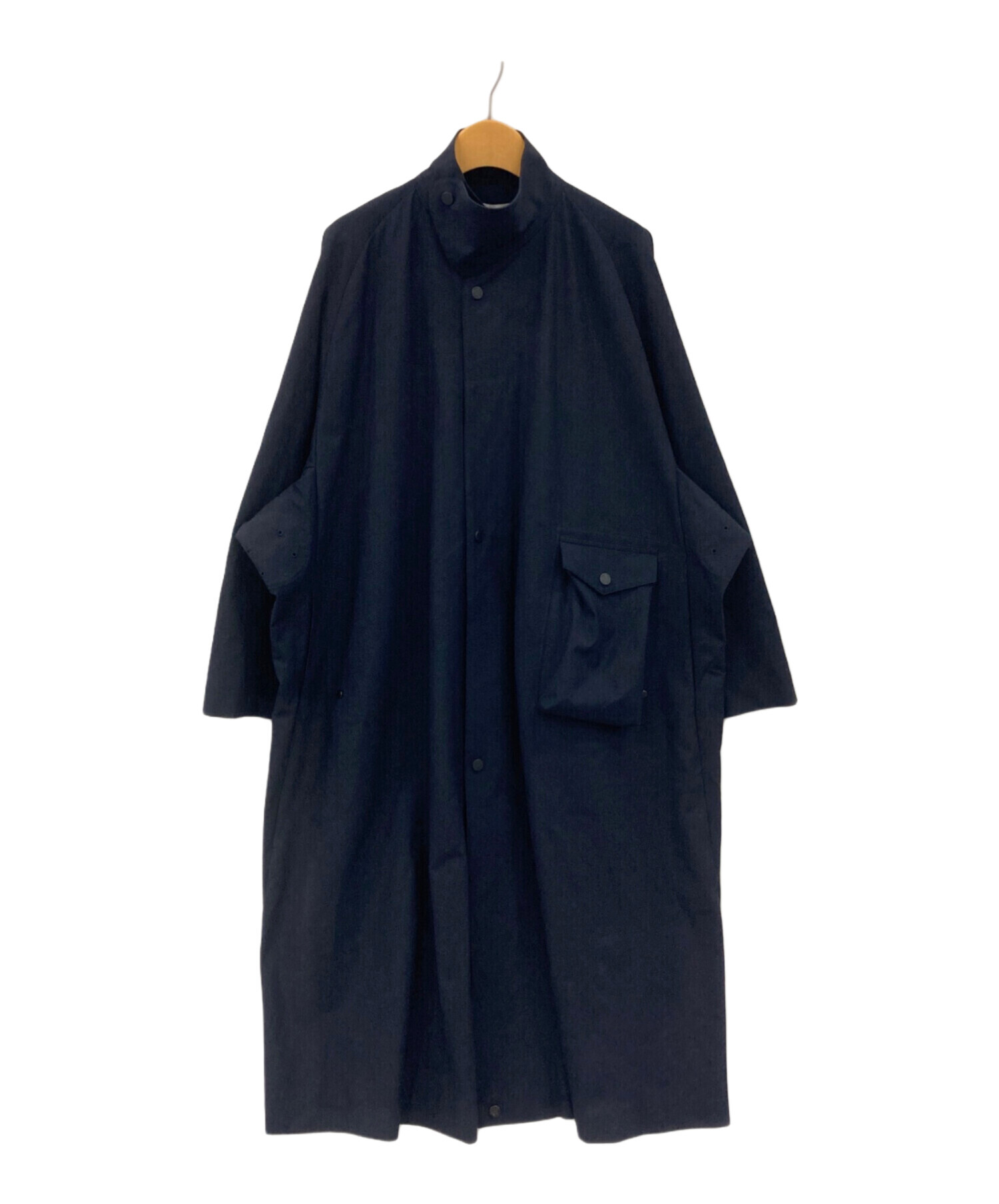 中古・古着通販】HYKE (ハイク) P/R MILITARY COAT ネイビー サイズ