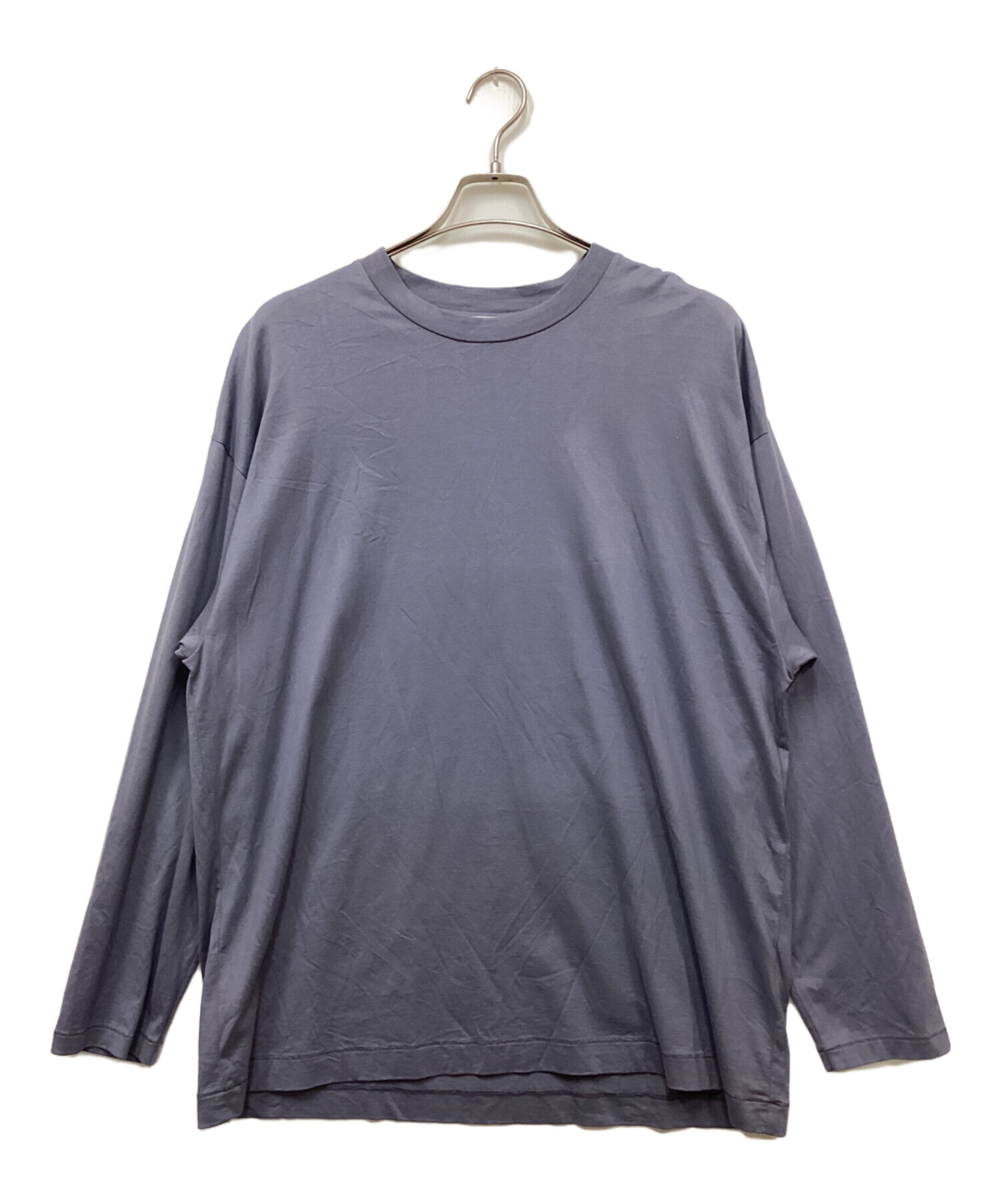 ATON ライトブルー 長袖シャツ 中古・古着通販】ATON (エイトン