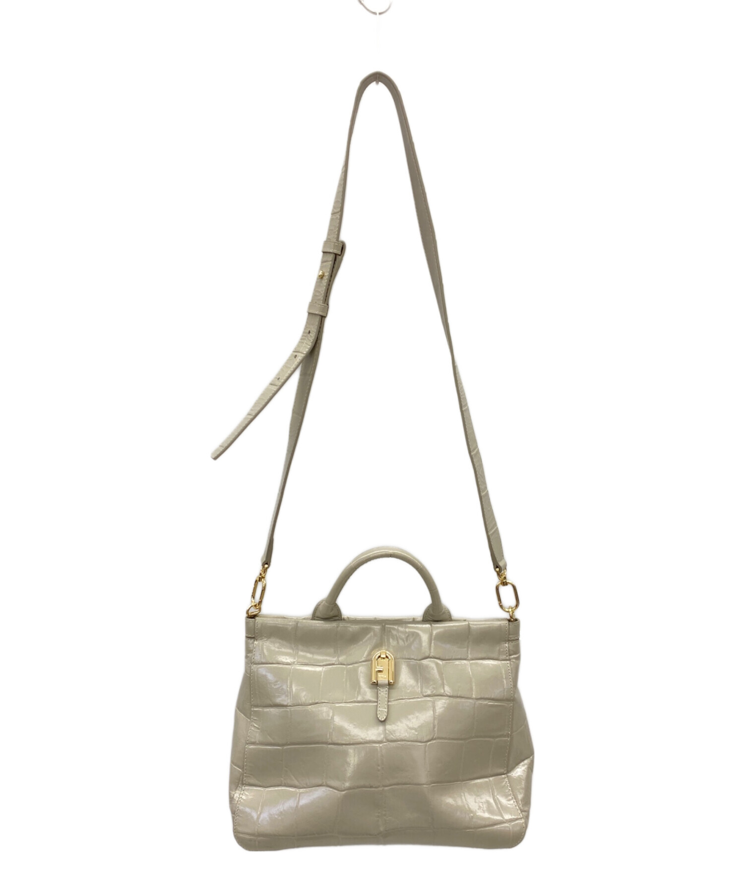 中古・古着通販】FURLA (フルラ) 2WAYバッグ グレー｜ブランド・古着