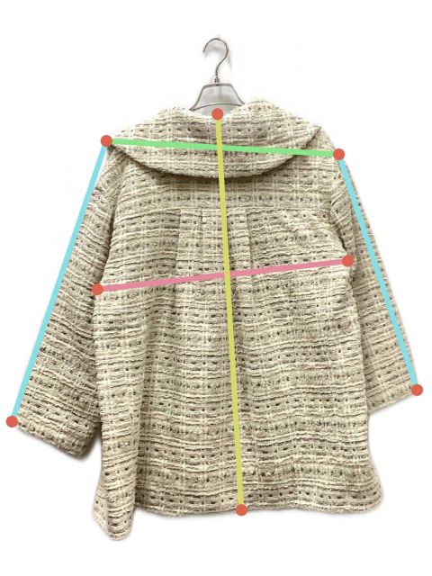 中古・古着通販】CHESTY (チェスティ) ツイードビッグカラーコート
