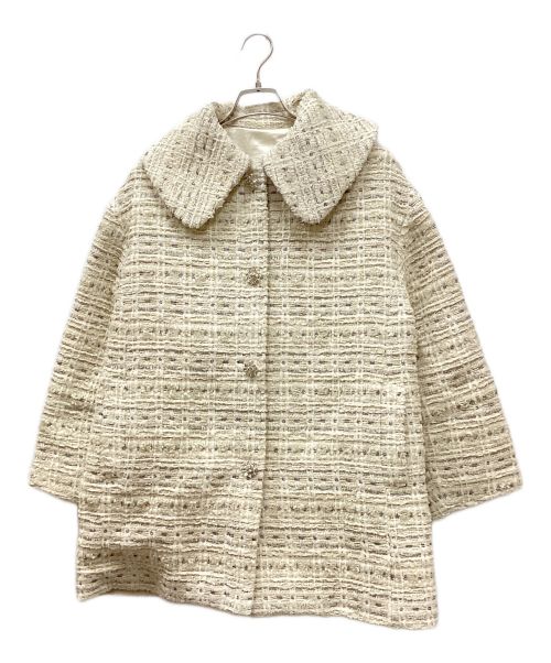 中古・古着通販】CHESTY (チェスティ) ツイードビッグカラーコート