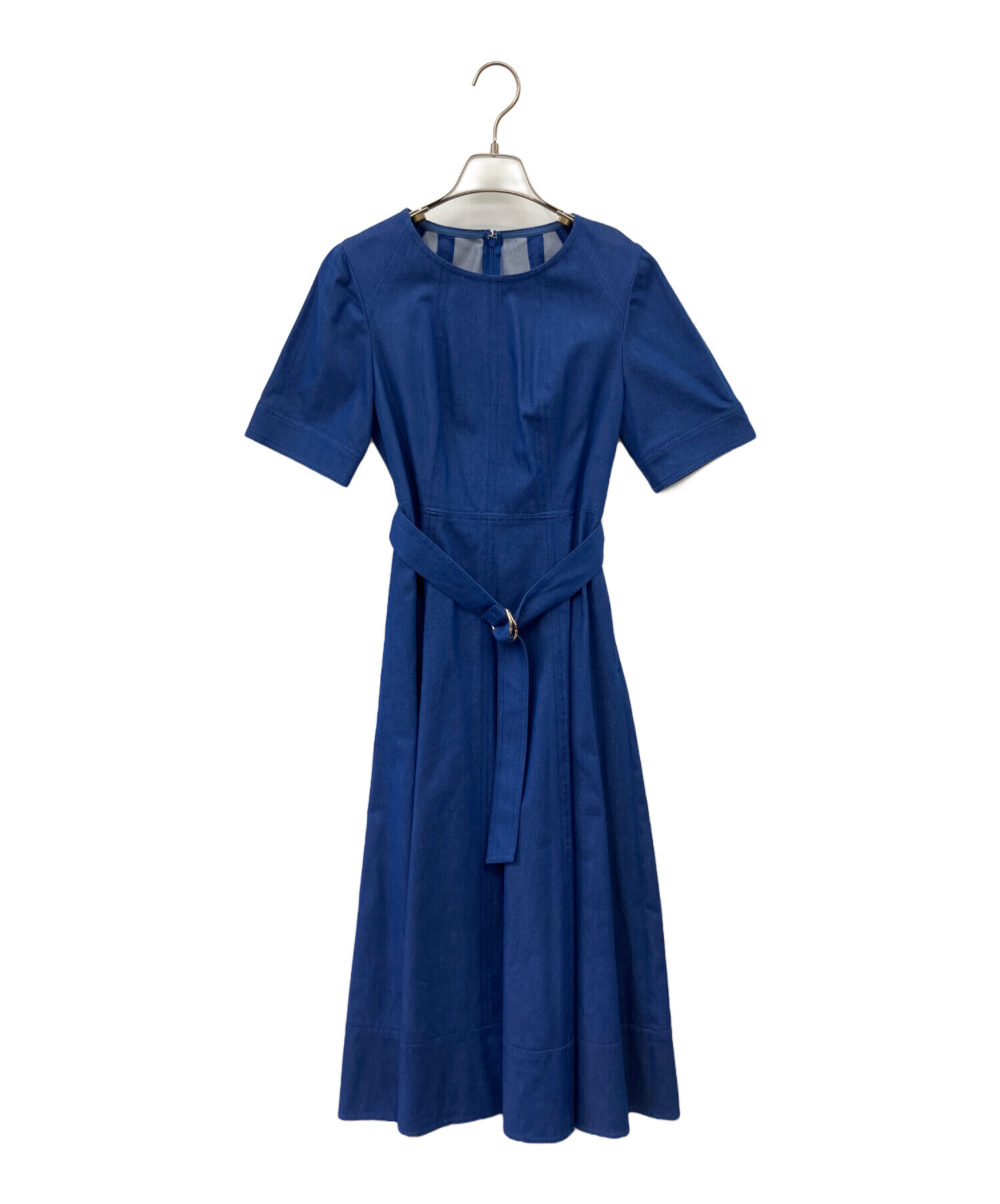 中古・古着通販】ANAYI (アナイ) シルクデニムベルト付きワンピース 