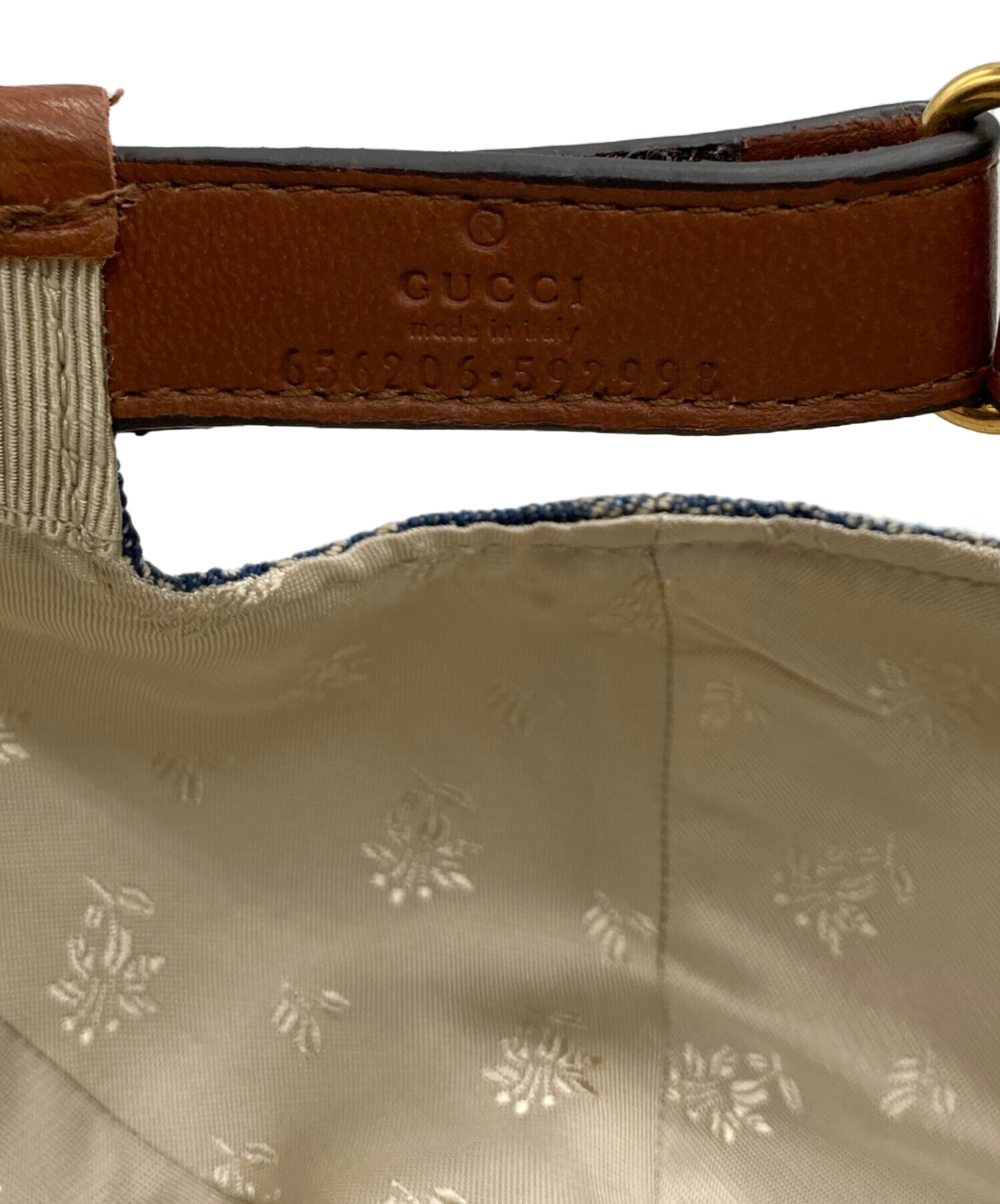 中古・古着通販】GUCCI (グッチ) デニムベースボールキャップ