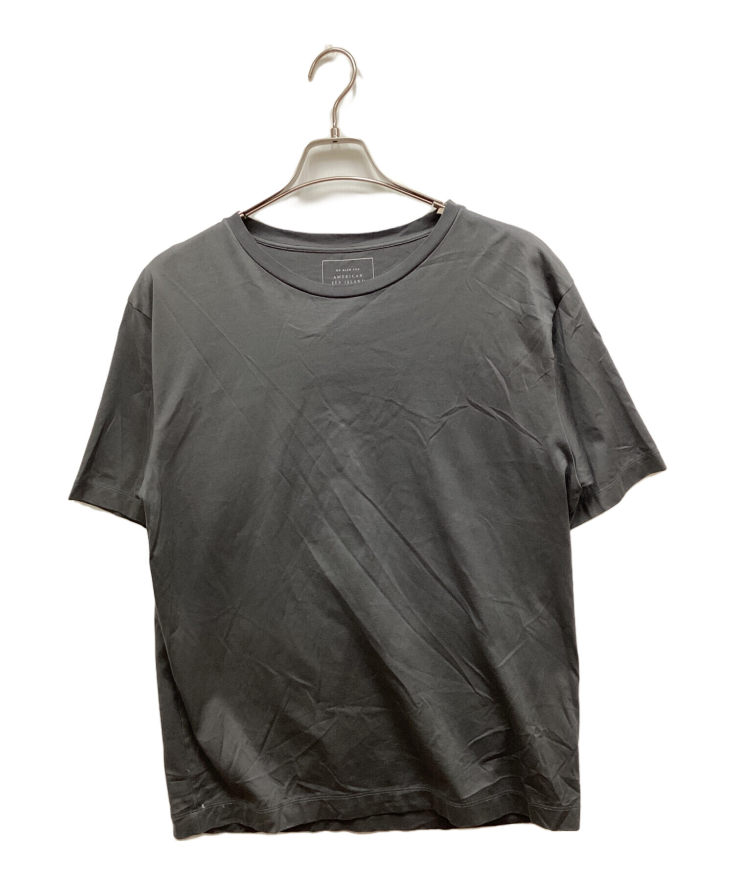 MB アメリカンシーアイランドコットンロングスリーブ（グレー•M） MB アメリカンシーアイランドコットンロングスリーブT グレー Mサイズ