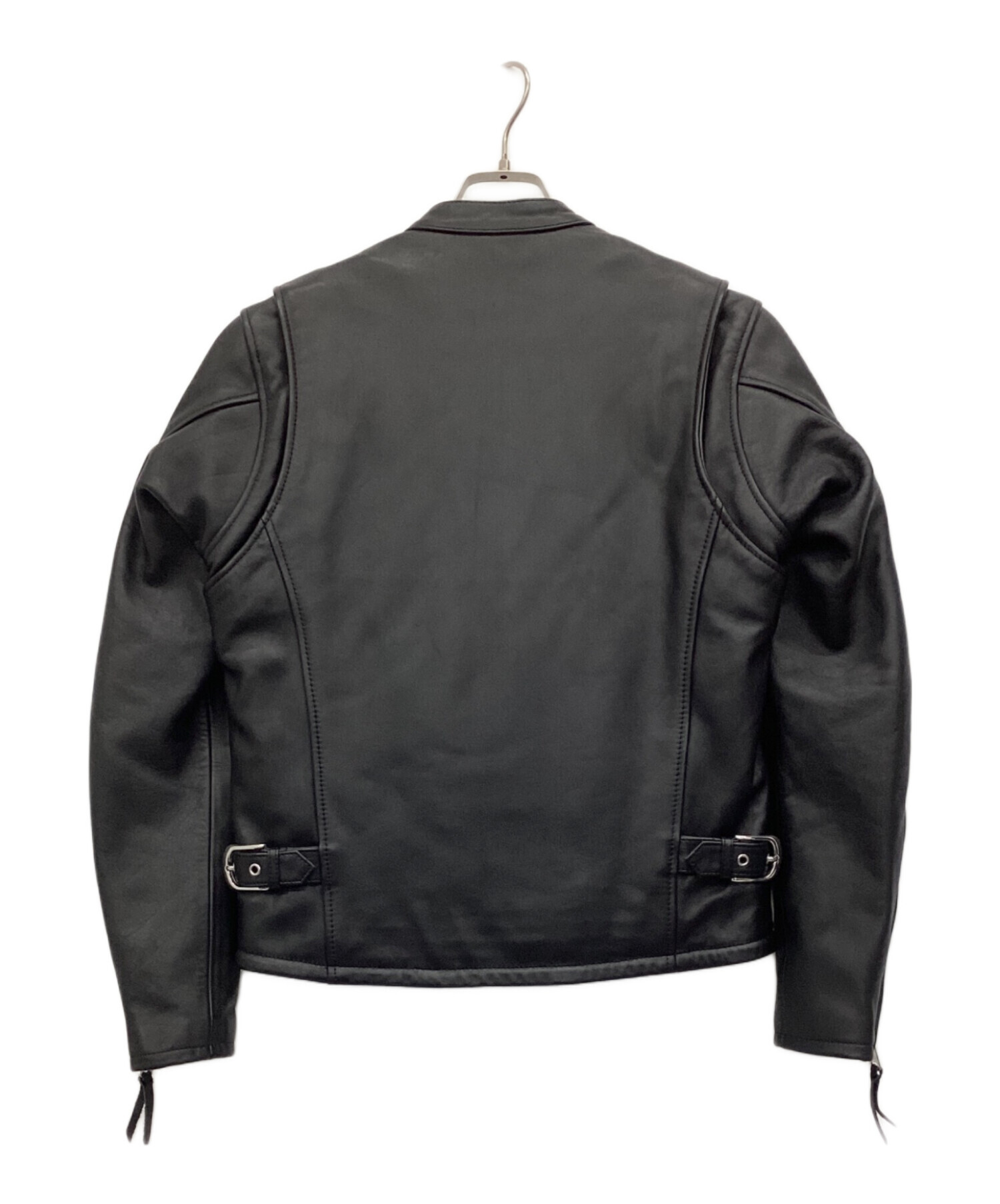 KADOYA 黒 レザー シングルライダースジャケット 革ジャン レザー