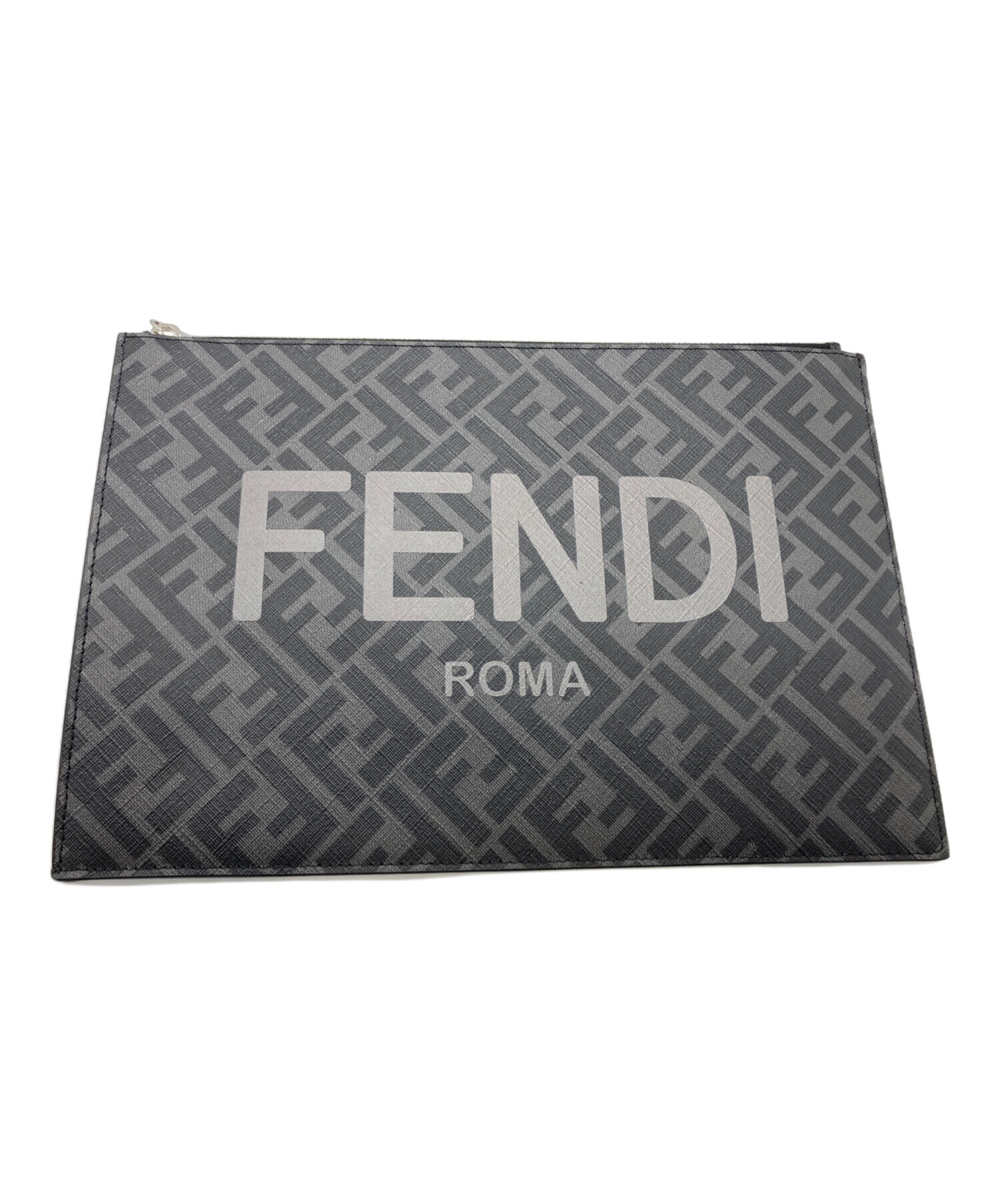 中古・古着通販】FENDI (フェンディ) クラッチバッグ グレー｜ブランド