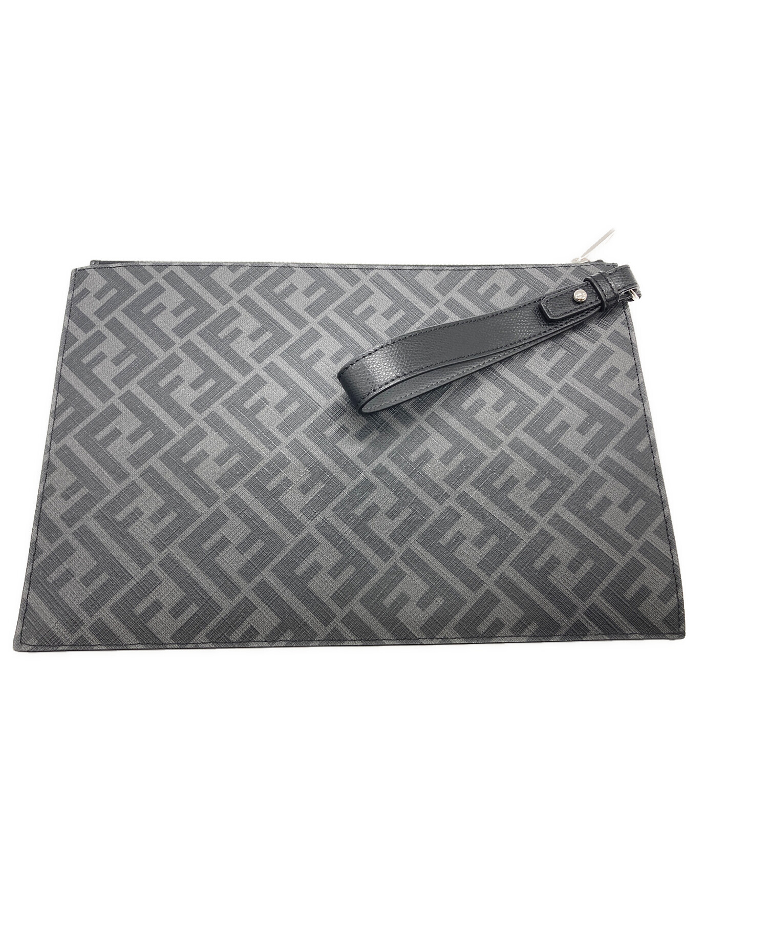 中古・古着通販】FENDI (フェンディ) クラッチバッグ グレー｜ブランド