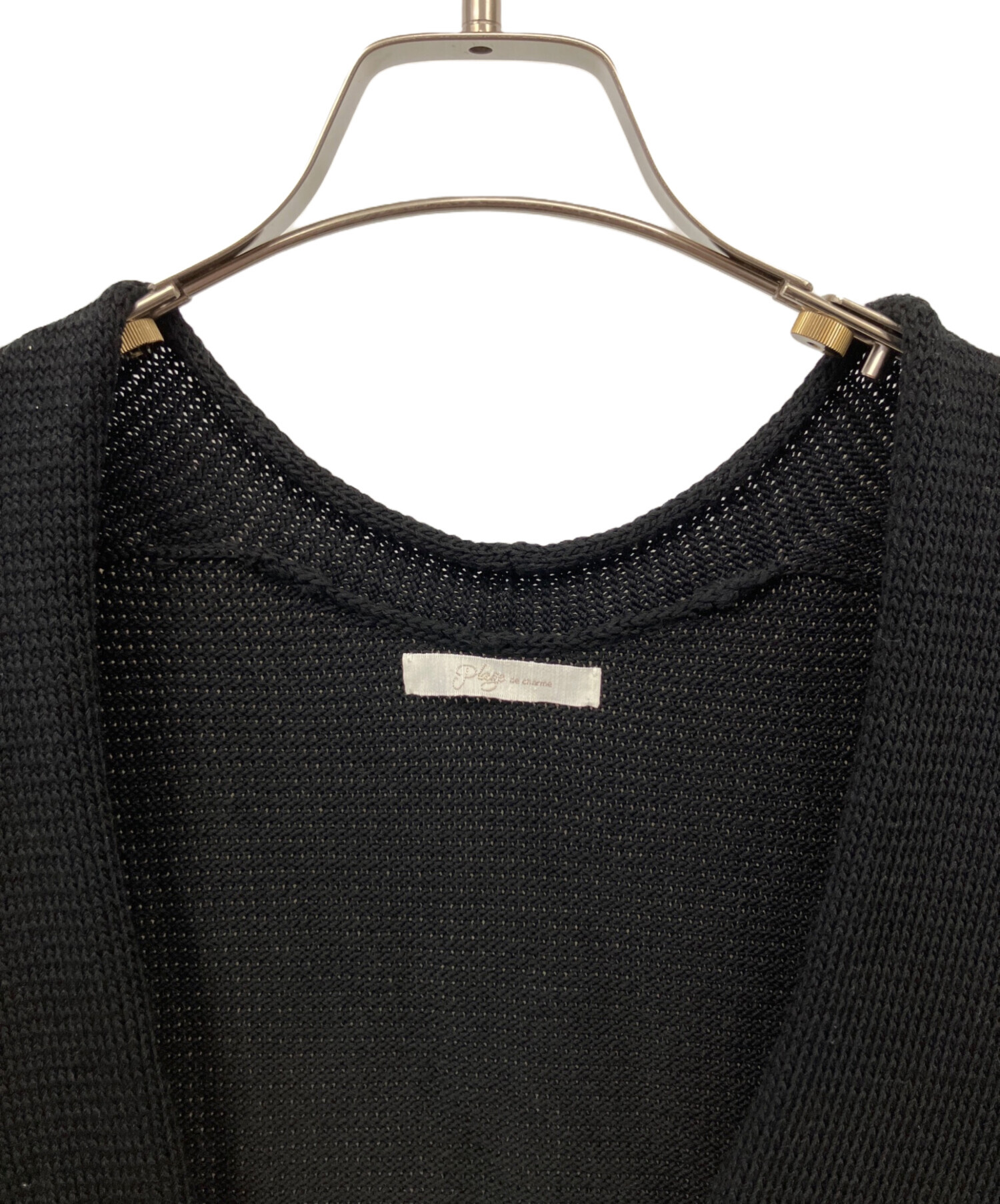 中古・古着通販】Plage (プラージュ) Italian Yarn ベスト ブラック