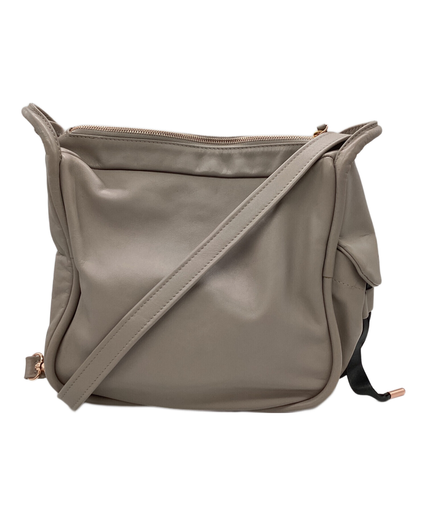 repetto レザー ショルダーバッグ Repetto レペット ブラックレザー