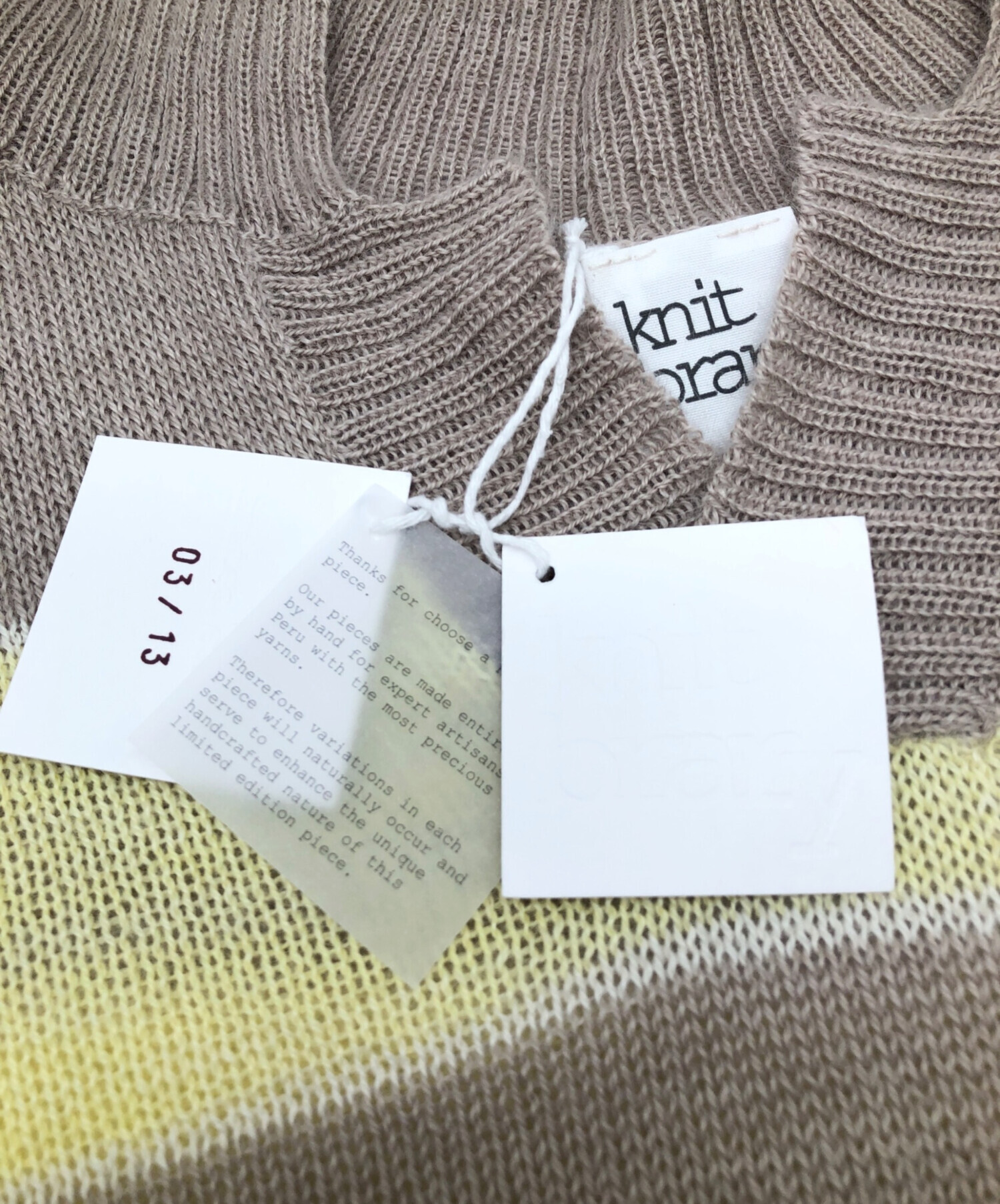 中古・古着通販】knit brary (ニット ブラリー) knit brary 半袖ニット