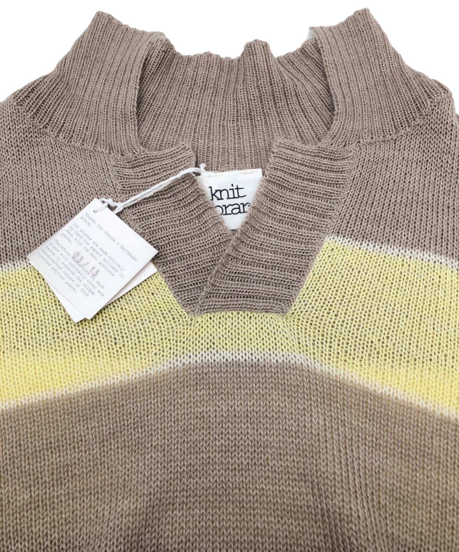 中古・古着通販】knit brary (ニット ブラリー) knit brary 半袖ニット 