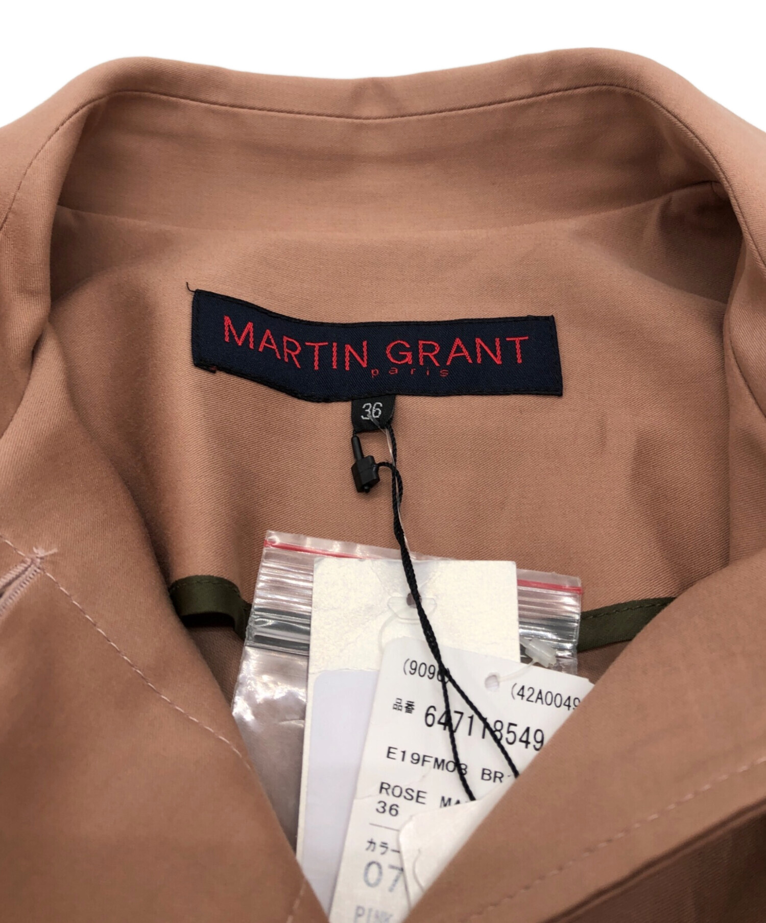 中古・古着通販】MARTIN GRANT (マーティン グラント) コート ピンク 