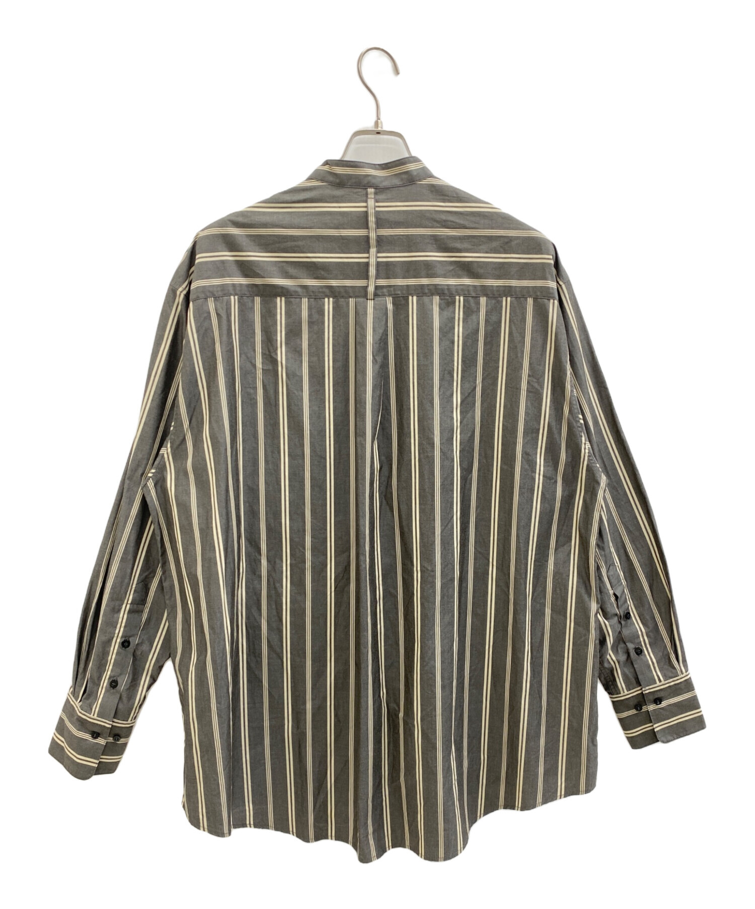 中古・古着通販】TODAYFUL (トゥデイフル) Stripe Over Shirts グレー