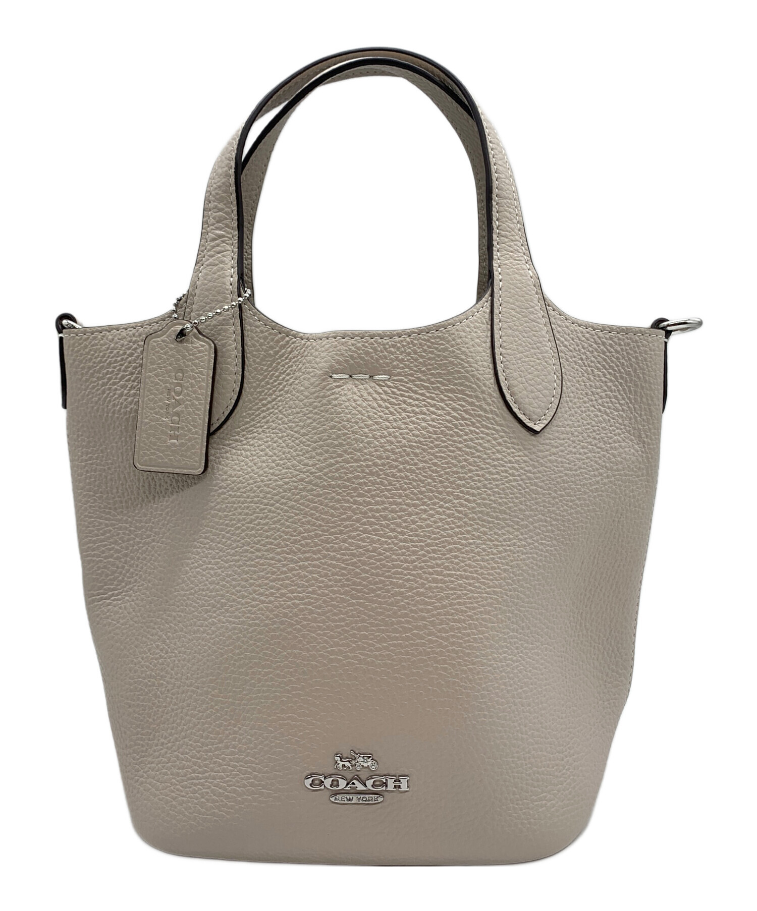 COACH ハンナバケットバッグ ホワイト 中古・古着通販COACH (コーチ 