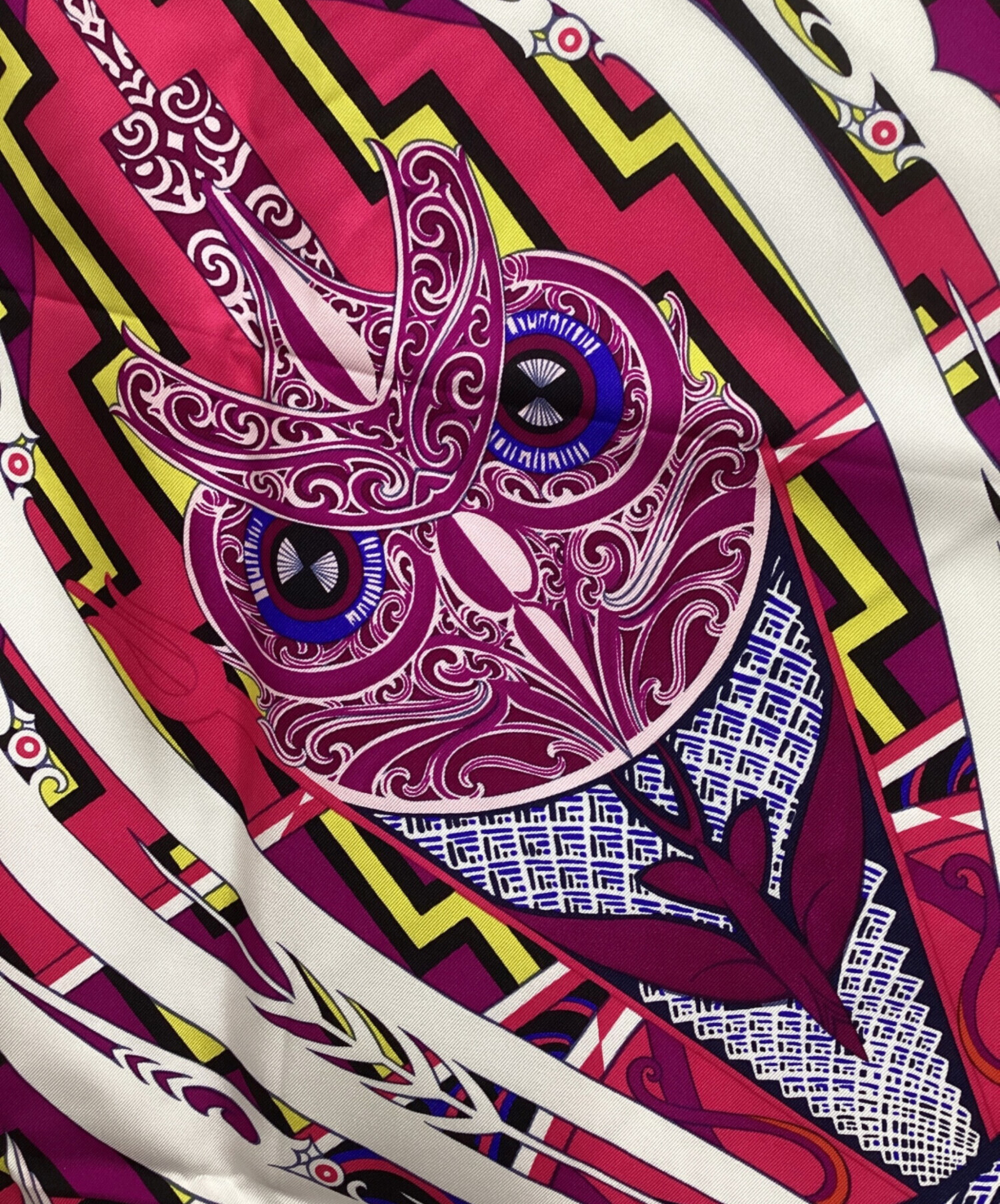 HERMÈS シルクスカーフ 民族デザイン 中古・古着通販】HERMES (エルメス) シルクスカーフ マルチカラー