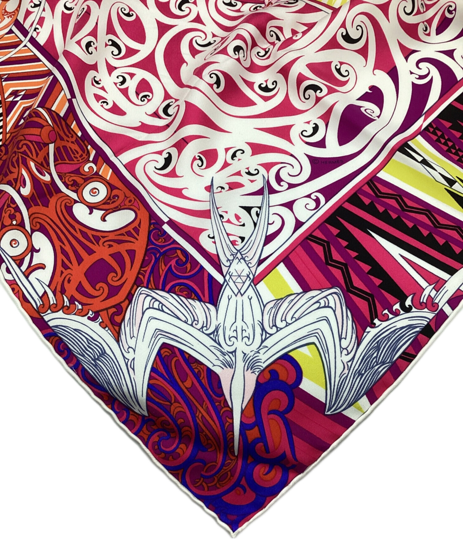 HERMES シルクスカーフ THE ALFEE25周年 アート風デザイン HERMES