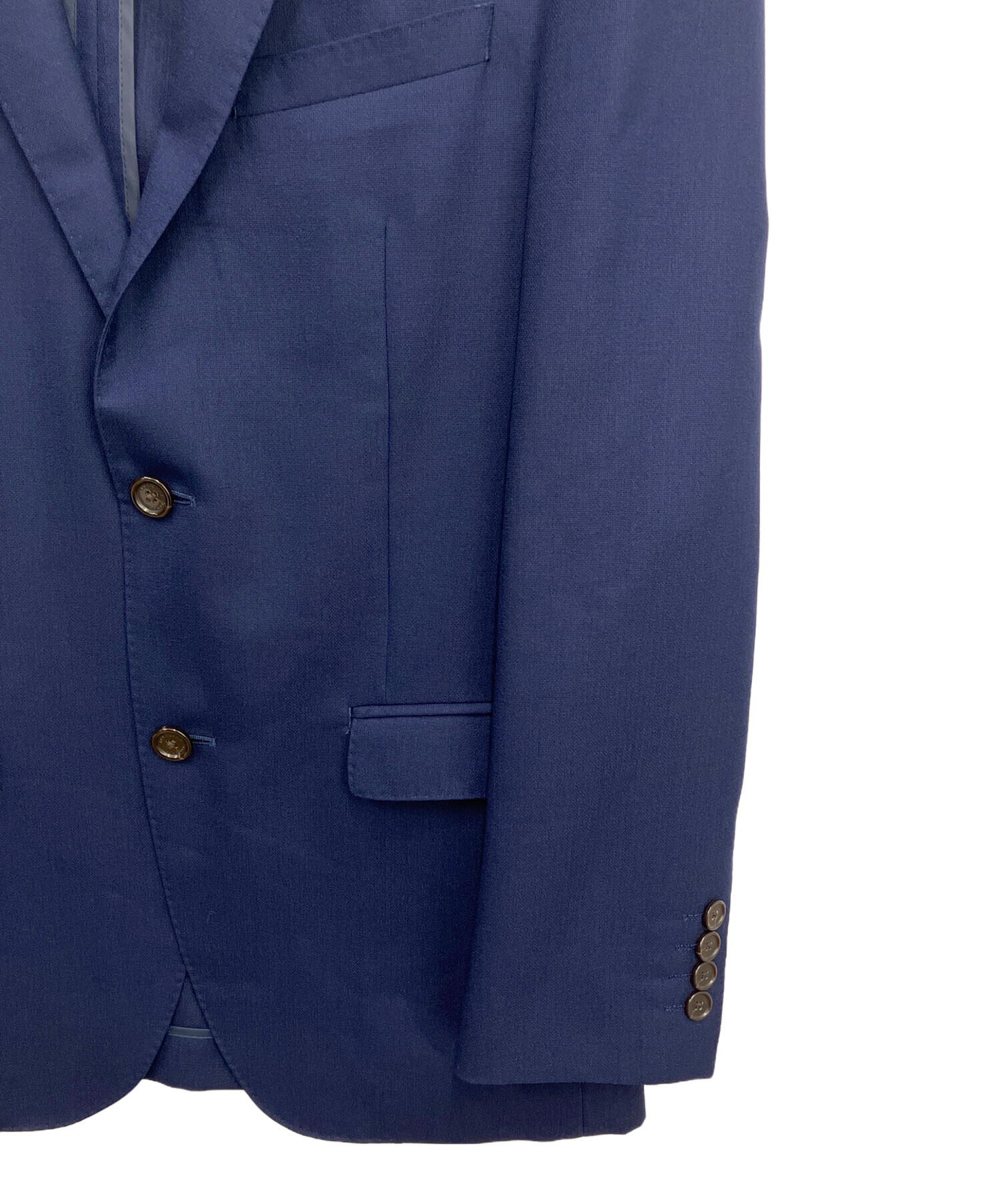 BURBERRY BLACK LABEL ネイビー ダブルブレストジャケット M 中古・古着通販】BURBERRY BLACK LABEL (バーバリーブラックレーベル