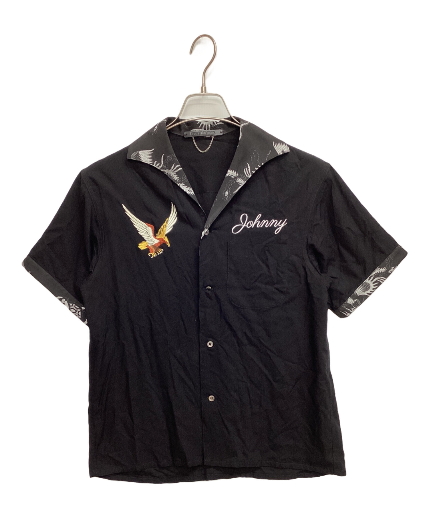 CHRISTIAN DADA クリスチャン ダダ レーヨンシャツ サイズ46 中古・古着通販】CHRISTIAN DADA (クリスチャンダダ) 半袖シャツ