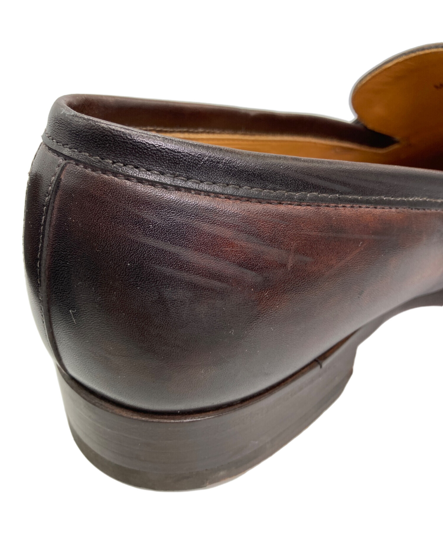 【値下】【新品・未使用】MAGNANNIブラウン レザーローファー　サイズ39 中古・古着通販】MAGNANNI (マグナーニ) コインローファー ブラウン