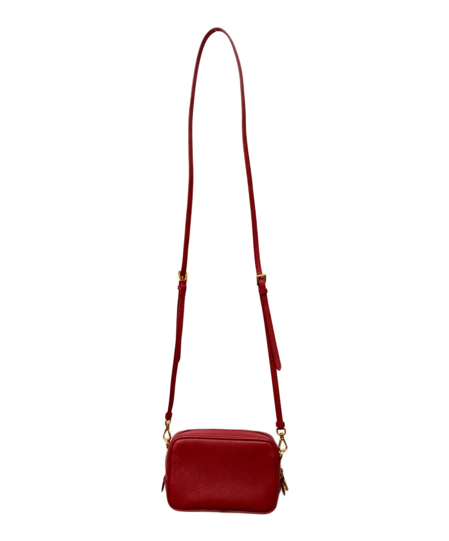 中古・古着通販】PRADA (プラダ) サフィアーノレザーショルダーバッグ