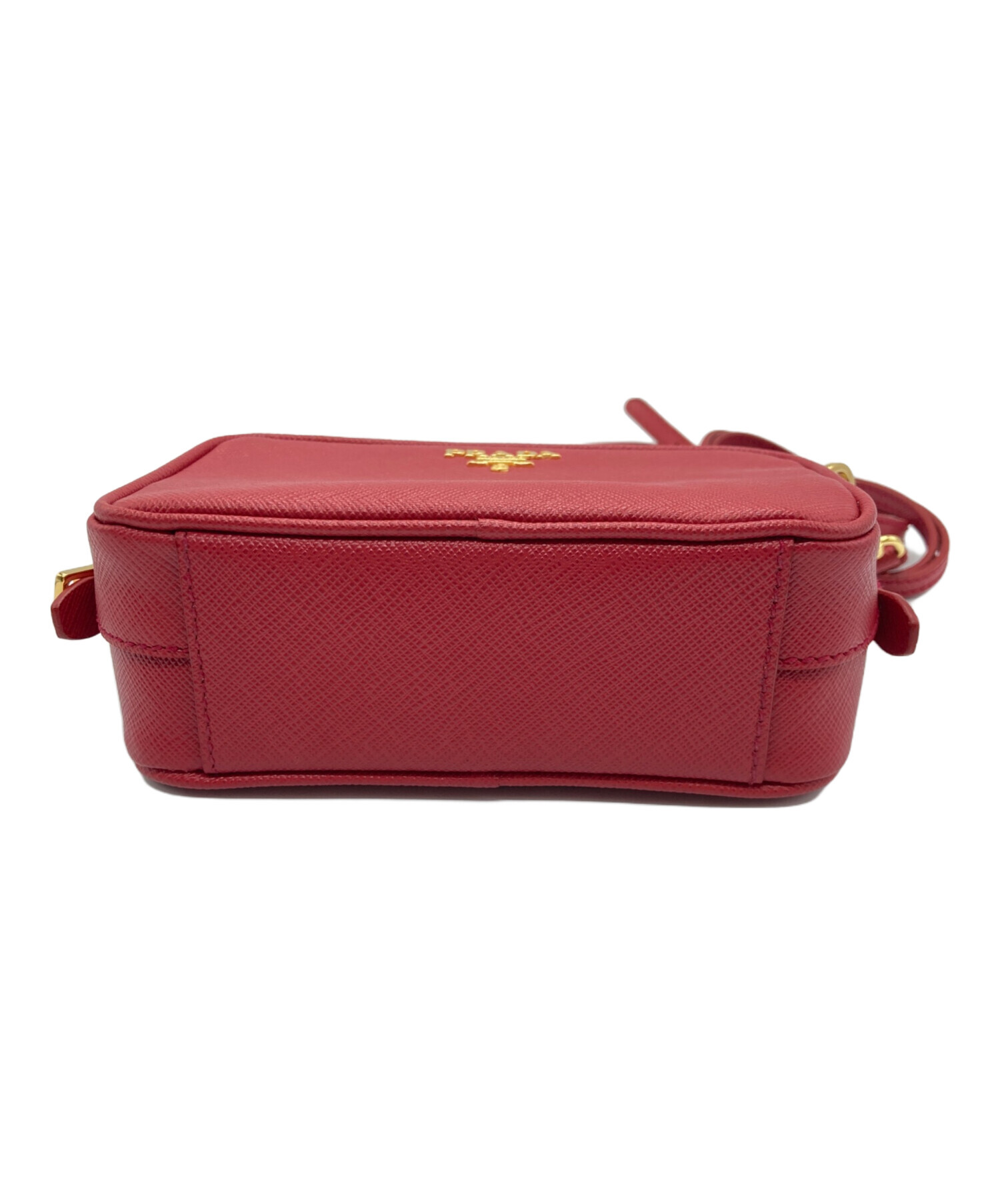 中古・古着通販】PRADA (プラダ) サフィアーノレザーショルダーバッグ