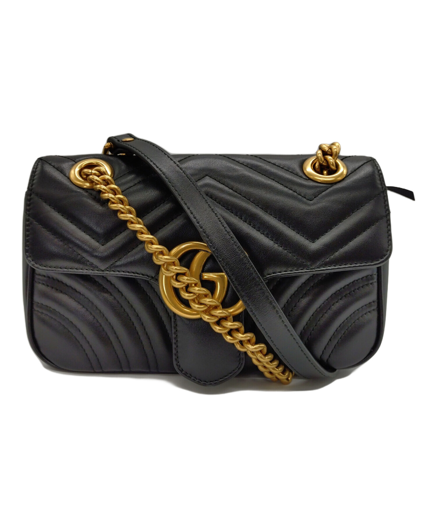 中古・古着通販】GUCCI (グッチ) GGマーモントベルベットチェーン 