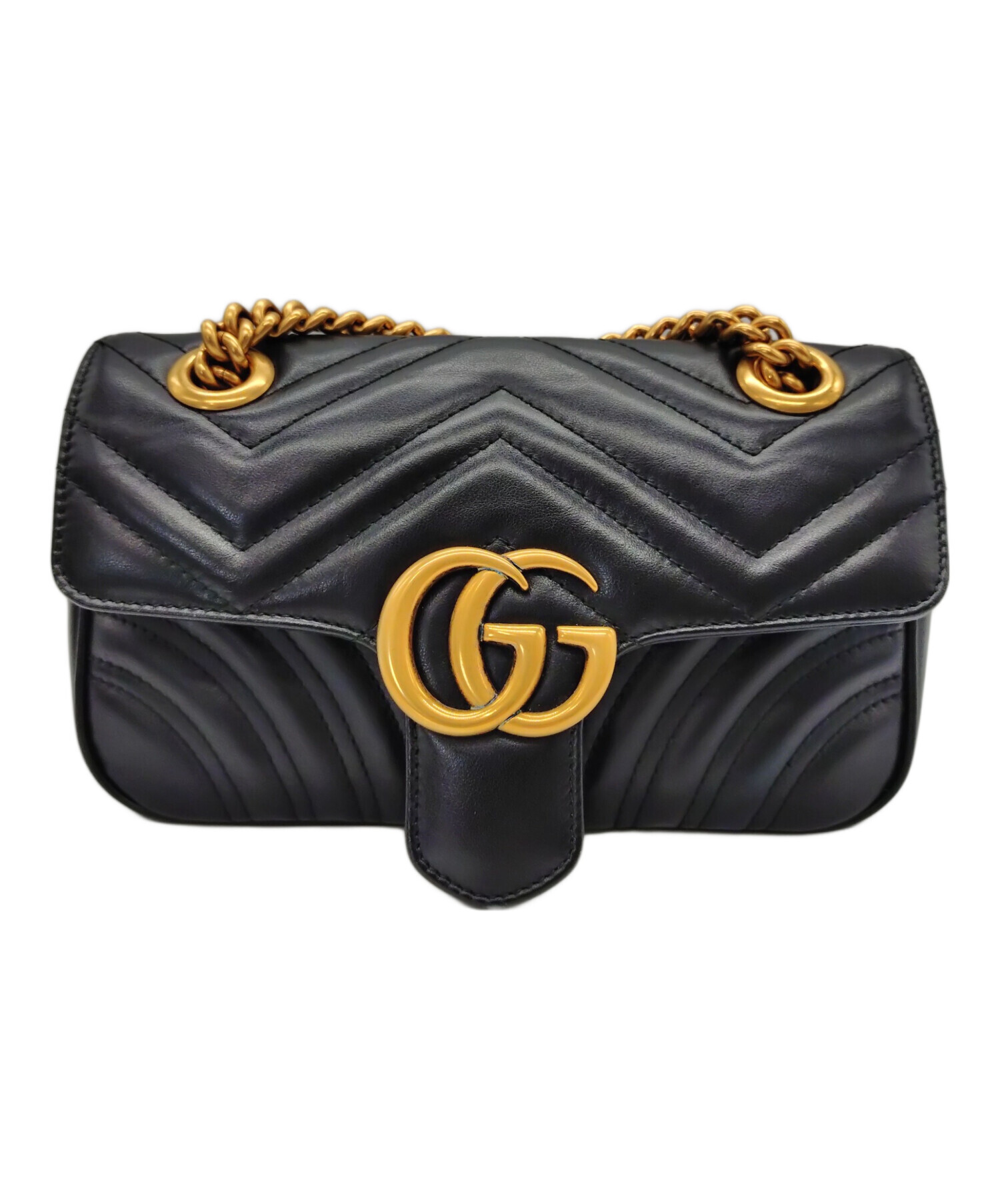 中古・古着通販】GUCCI (グッチ) GGマーモントベルベットチェーン 
