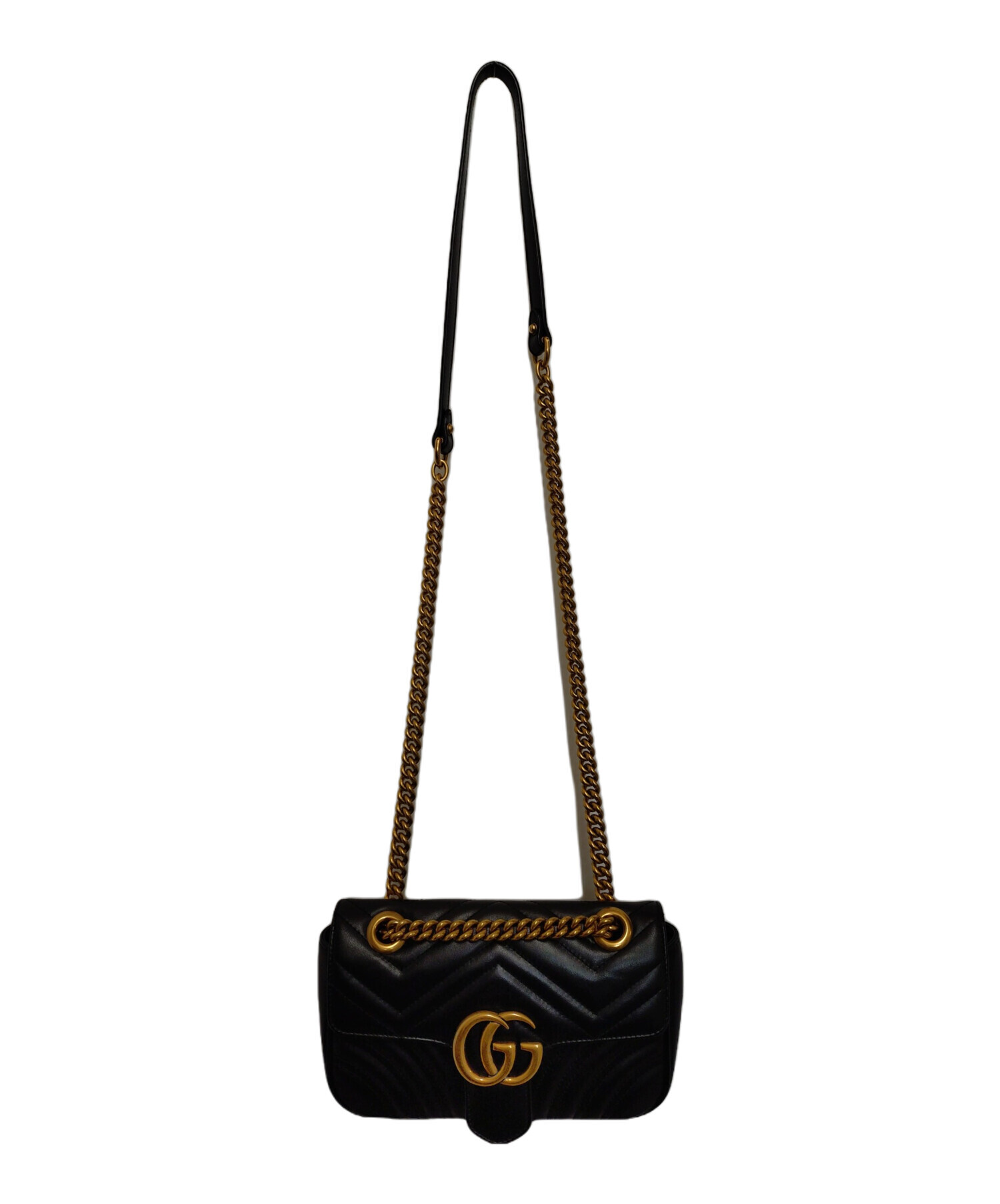 中古・古着通販】GUCCI (グッチ) GGマーモントベルベットチェーン 