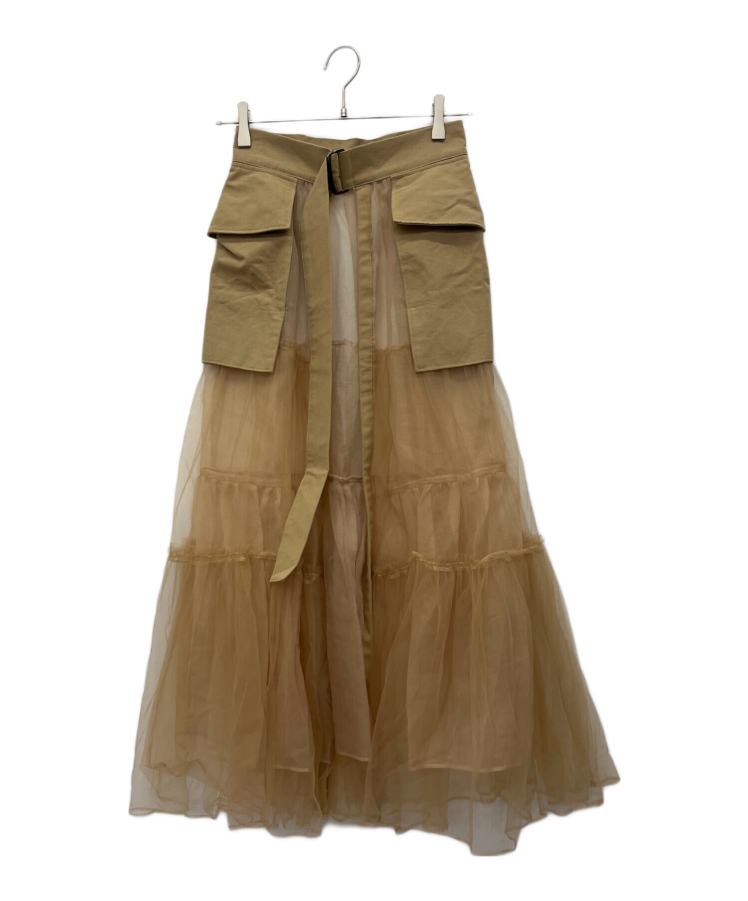 【MAISON SPECIAL】チュールティアードベルトスカート MAISON SPECIAL（メゾンスペシャル）の「Tulle Tiered Belt Skirt