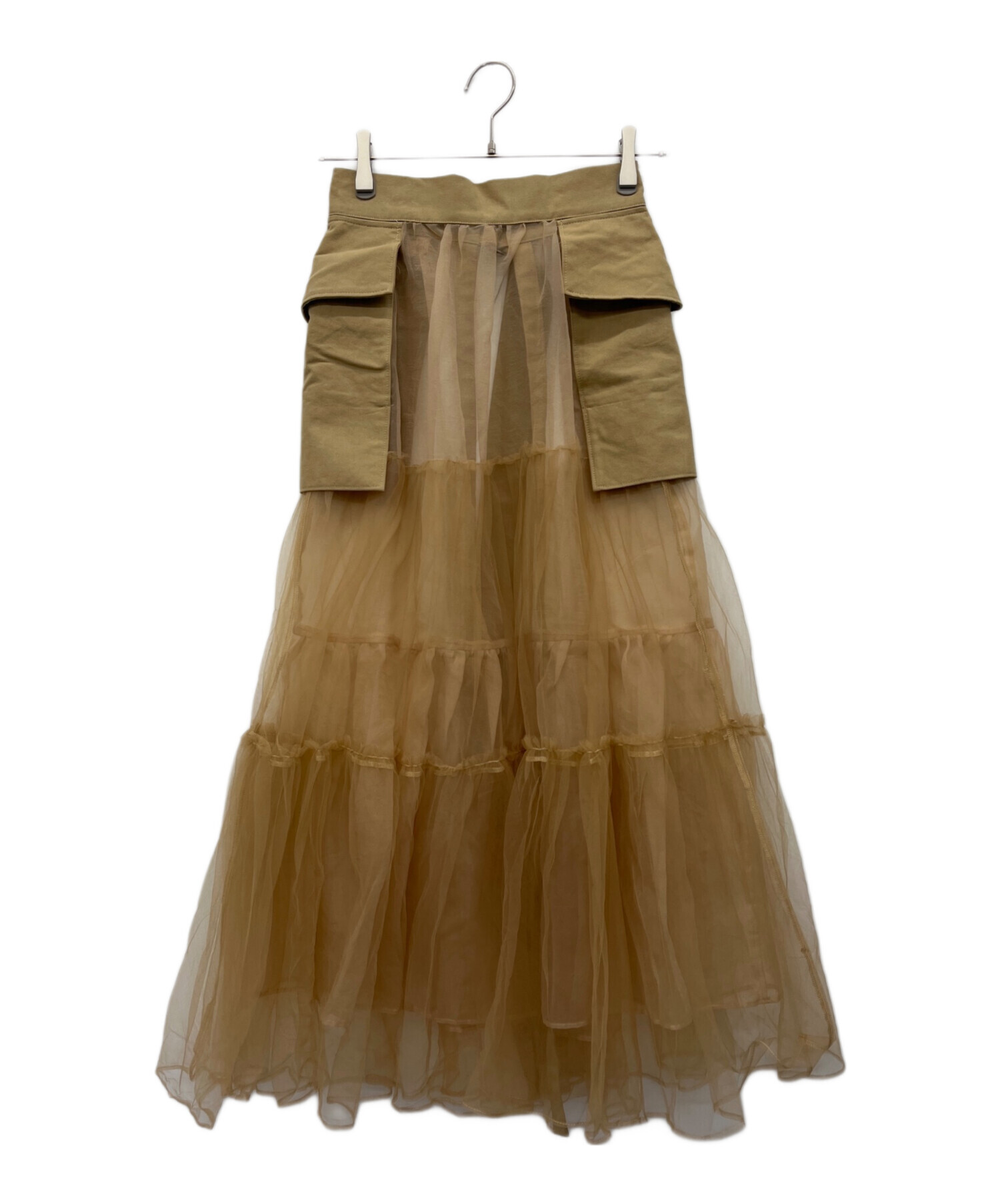 MAISON SPECIAL メゾンスペシャル チュールティアードベルトスカート MAISON SPECIAL（メゾンスペシャル）の「Tulle Tiered Belt Skirt