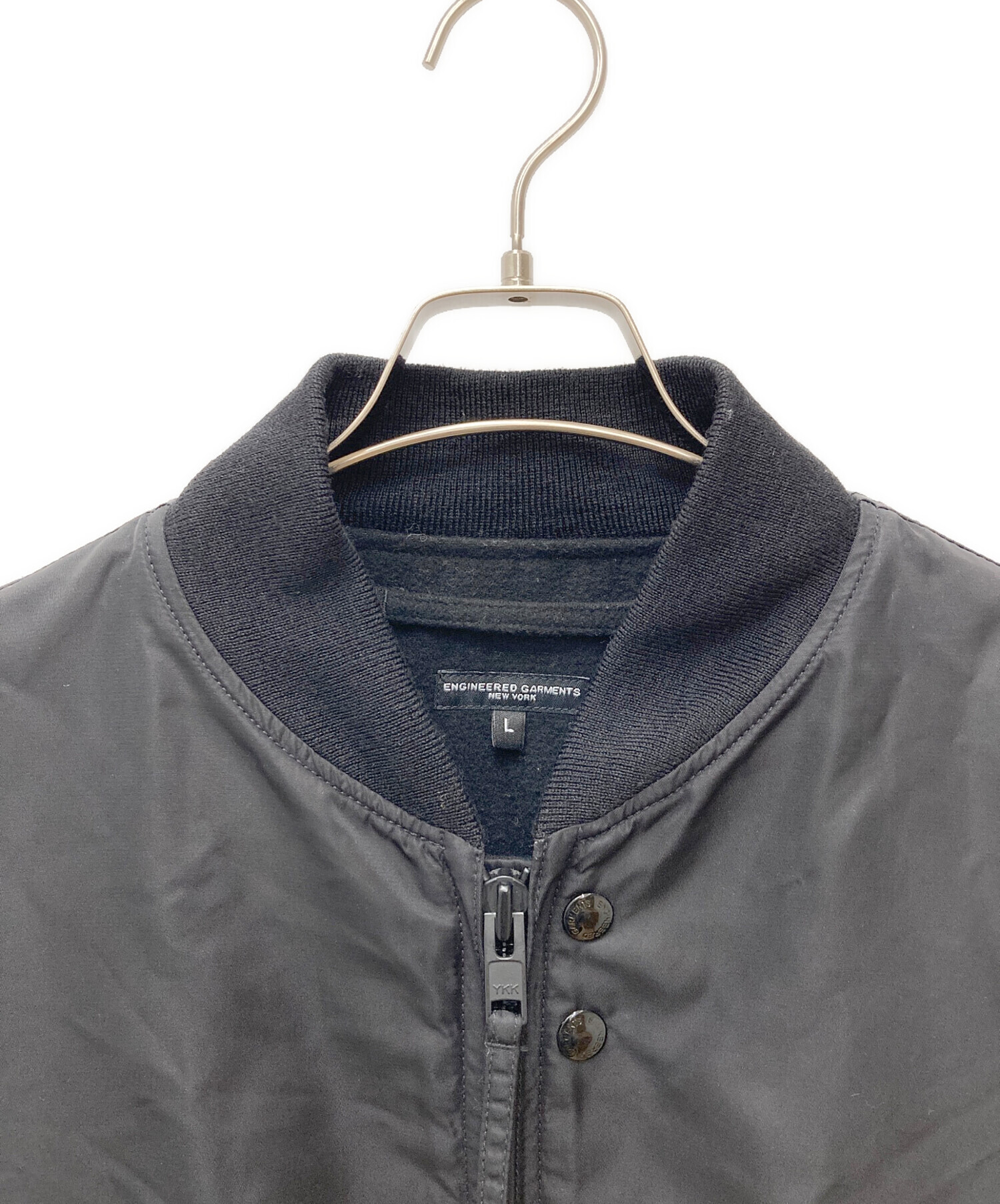SVR jacket Flight Satin Black 20AW Lサイズ ENGINEERED GARMENTS / エンジニアドガーメンツ | SVR Jacket