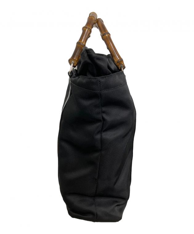 GUCCI バンブートートバッグ　黒 中古・古着通販】GUCCI (グッチ) バンブートートバッグ ブラック