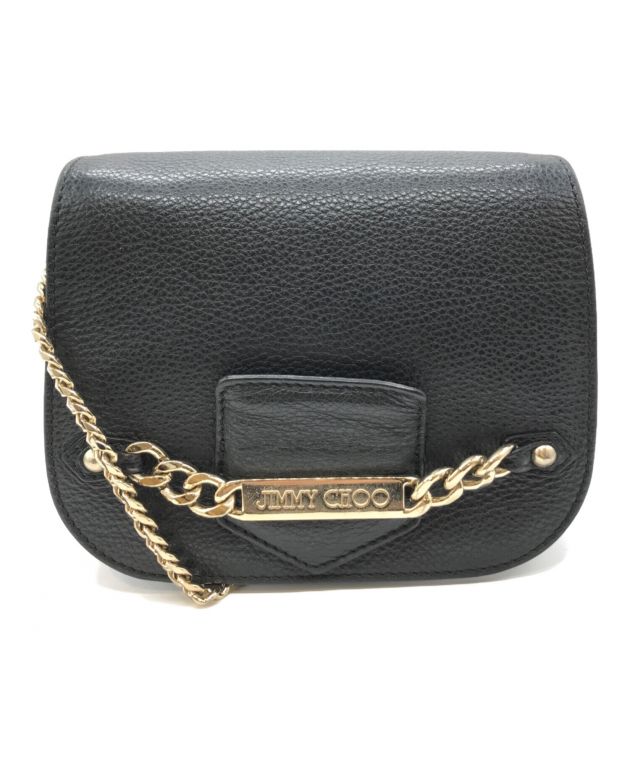 新品未使用 ジミーチュウ チェーンショルダー JCエンブレム メタリックゴールド 中古・古着通販】JIMMY CHOO (ジミーチュウ) チェーンショルダーバッグ