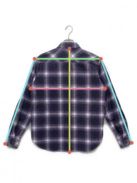 中古・古着通販】NUMBER (N)INE (ナンバーナイン) ネルシャツ パープル