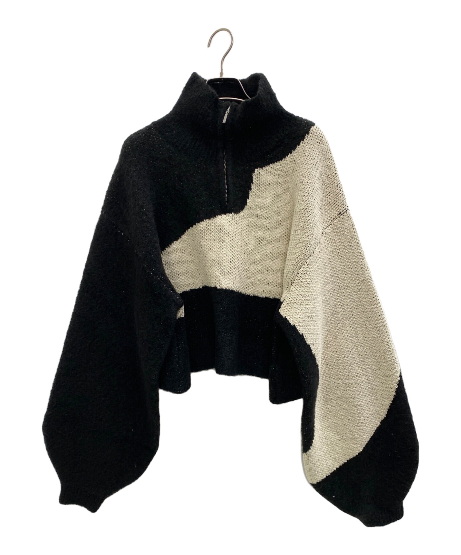 中古・古着通販】Knuth Marf (クヌースマーフ) half zip bicolor knit