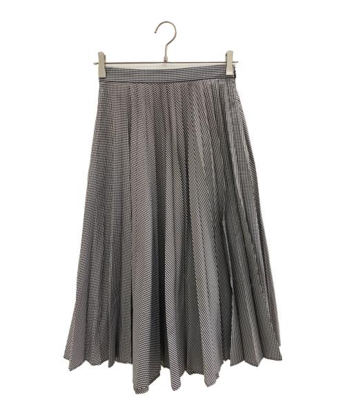 MARGARET HOWELL ウールプリーツスカート グレー 中古・古着通販】MARGARET HOWELL (マーガレットハウエル) ギンガム